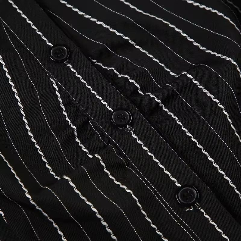 Other Retro Striped Y2k Blouse Vintage Casual Women’s Shirt Size S / US 4 / IT 40 - 11 Thumbnail