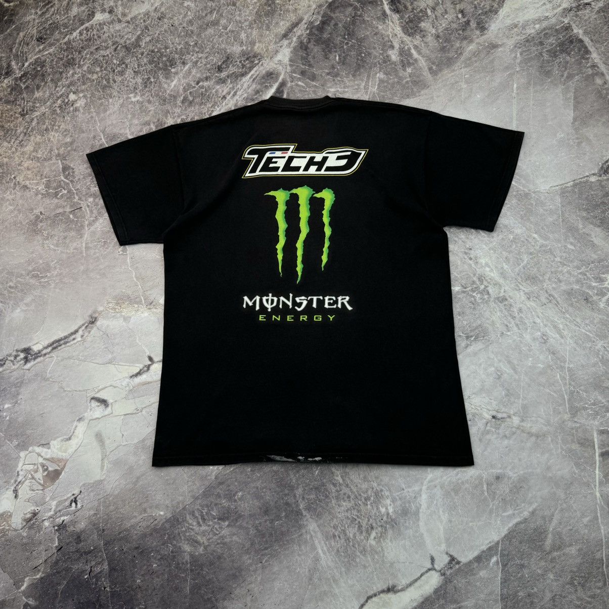 Vintage Monster Energy Tech 3 T shirt Motorsport Rancing Bikers Size US XL / EU 56 / 4 - 3 Thumbnail
