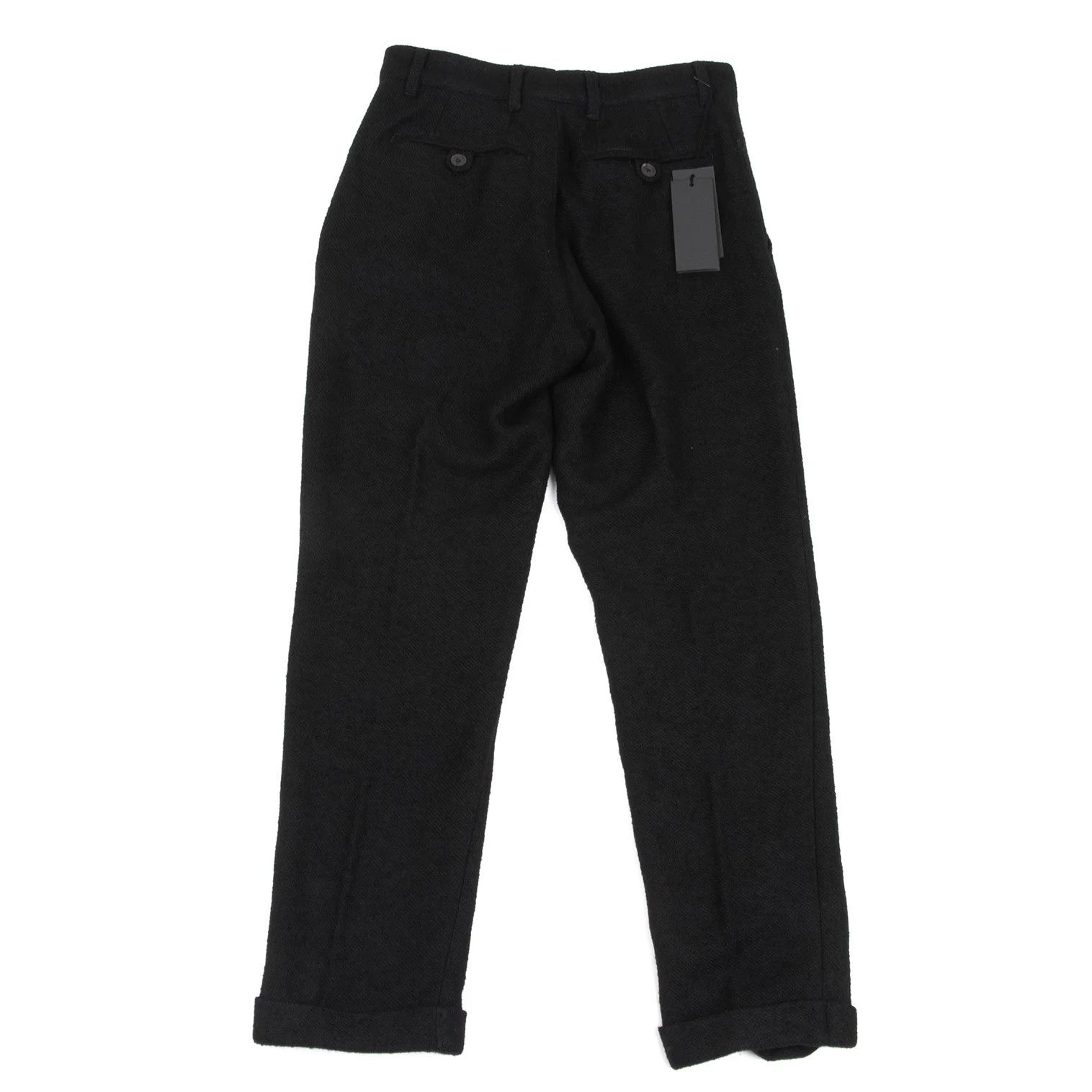 Ann Demeulemeester Wool Blend Button Fly Pants in Black XXS Size US 26 / EU 42 - 10 Thumbnail