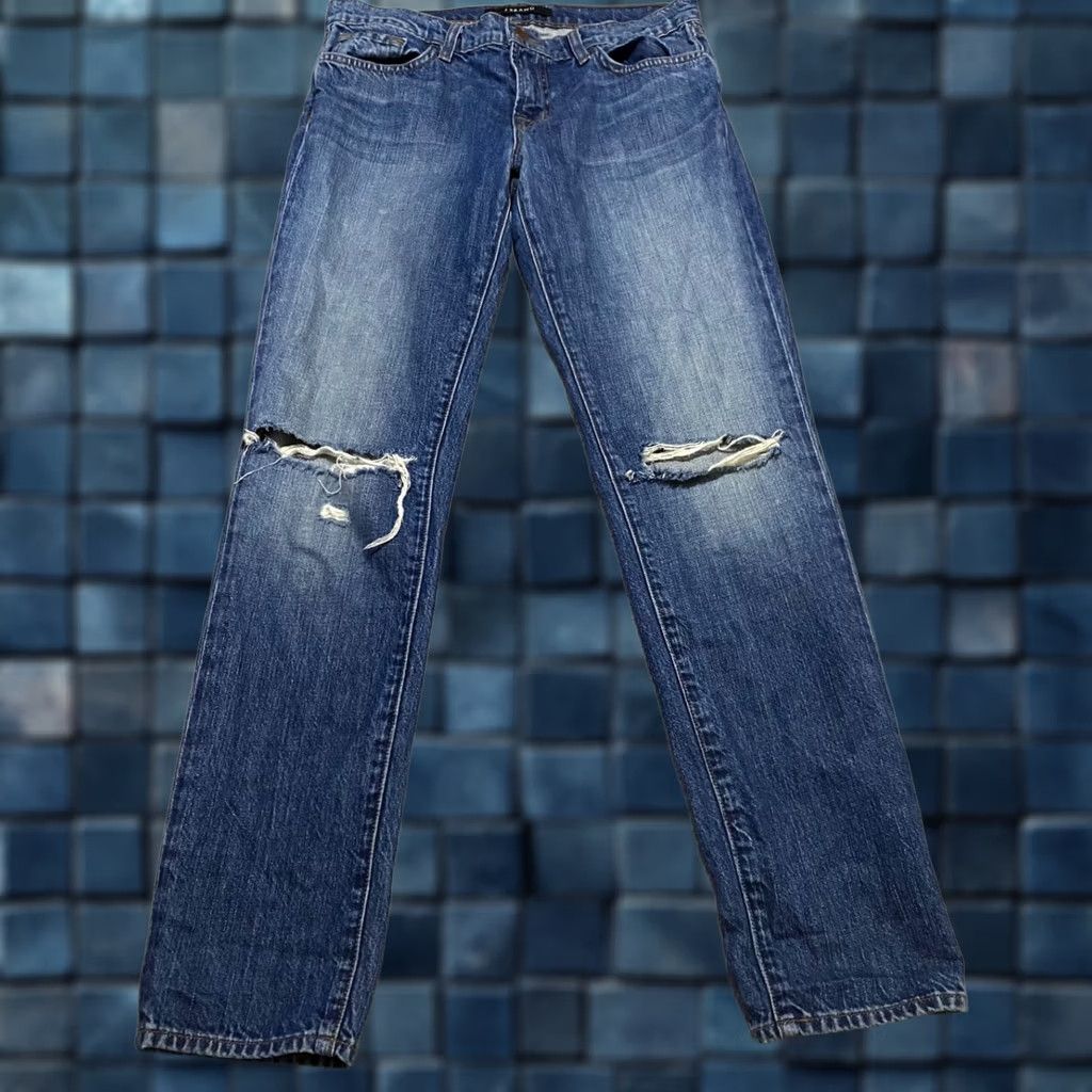 J Brand J Brand Jeans Womens 26 Blue Denim Jake Slim Boyfriend Distressed Medium Wash Size 26" / US 2 / IT 38 - 1 Thumbnail