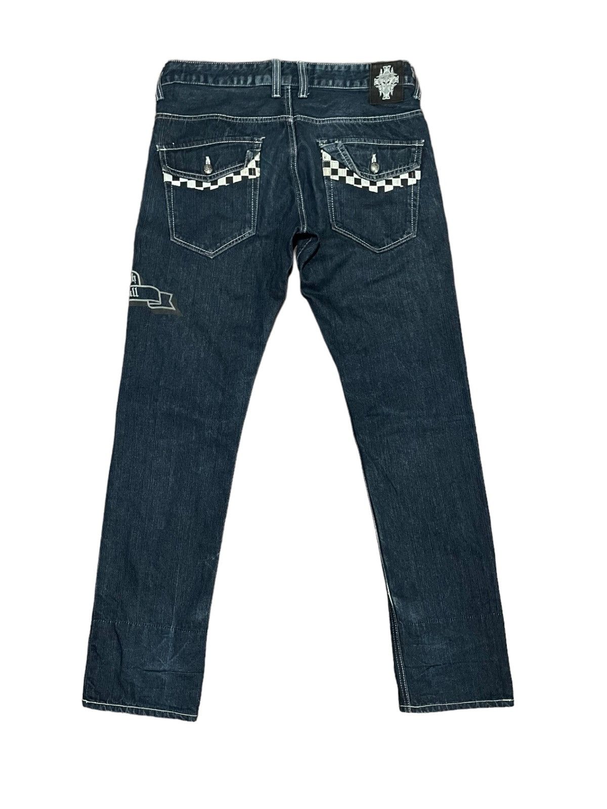 If Six Was Nine × Japanese Brand Japanese Wild Life Skull Jeans Size US 34 / EU 50 - 15 Thumbnail