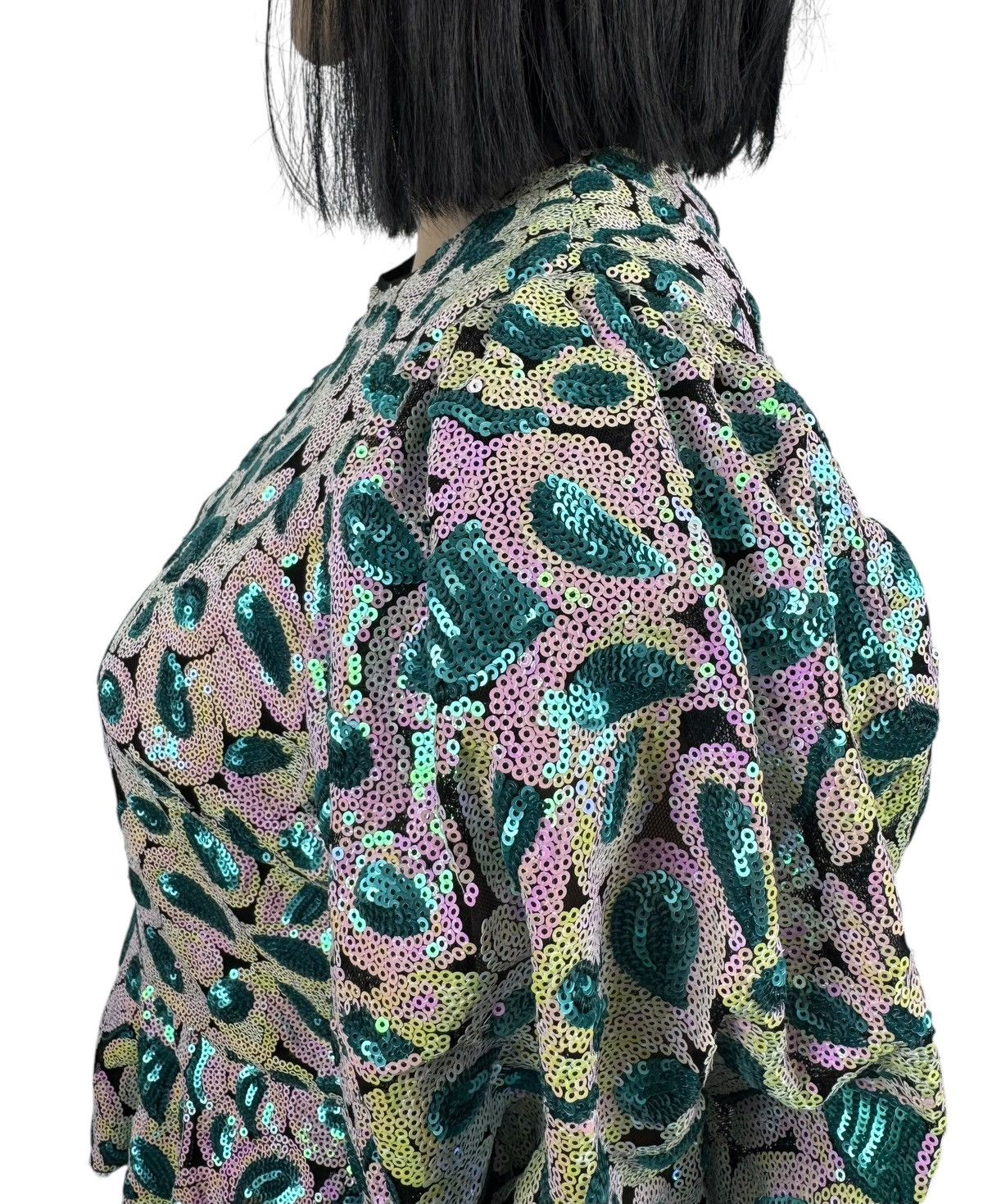ROTATE Rotate Birger Christensen Christina Top Gathered Sequined Size M / US 6-8 / IT 42-44 - 8 Thumbnail