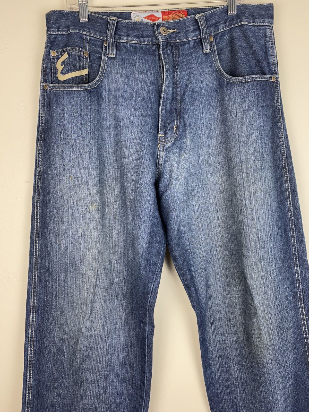 Japanese Brand Vintage Evolution Jeans Back Design Embroidered Denim Jeans Size US 34 / EU 50 - 3 Thumbnail