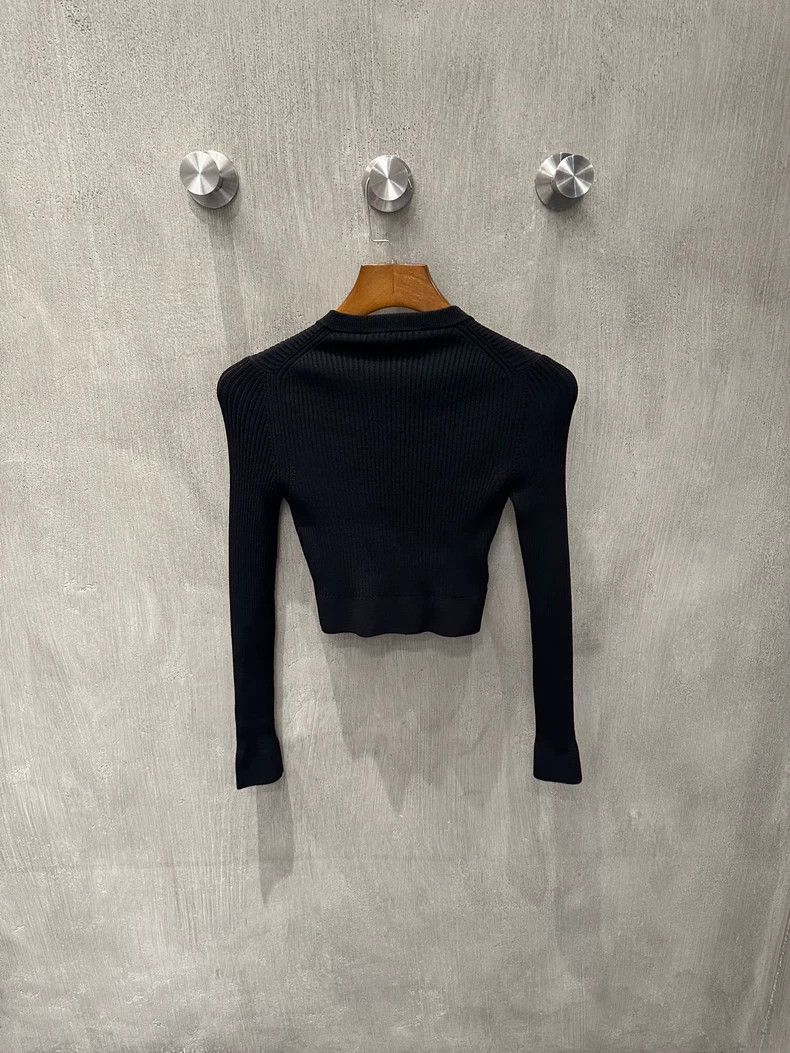 Miu Miu Miu miu Knit zip-up cardigan sweater Size XS / US 0-2 / IT 36-38 - 2 Thumbnail