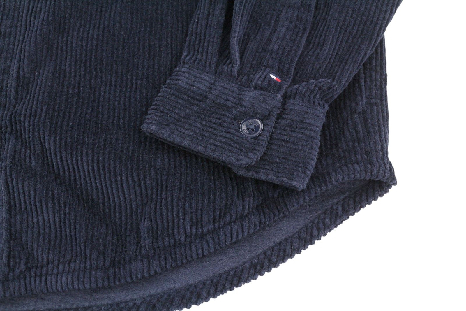 Tommy Hilfiger CORDUROY SOLID OVERSHIRT XL Blue Button-Up Jacket 85558 Size US XL / EU 56 / 4 - 4 Thumbnail