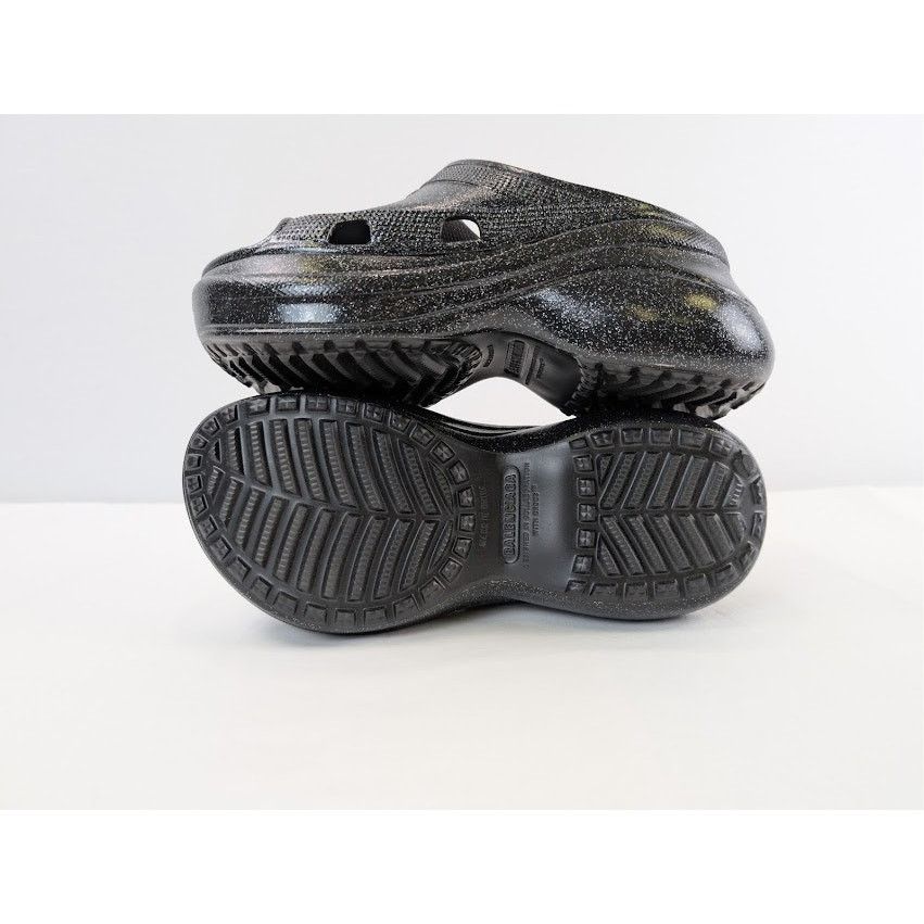 Balenciaga × Crocs o1rshd1 Q:2 / Pool Slide Slipper Sandals in Black Size US 8 / IT 38 - 14 Thumbnail