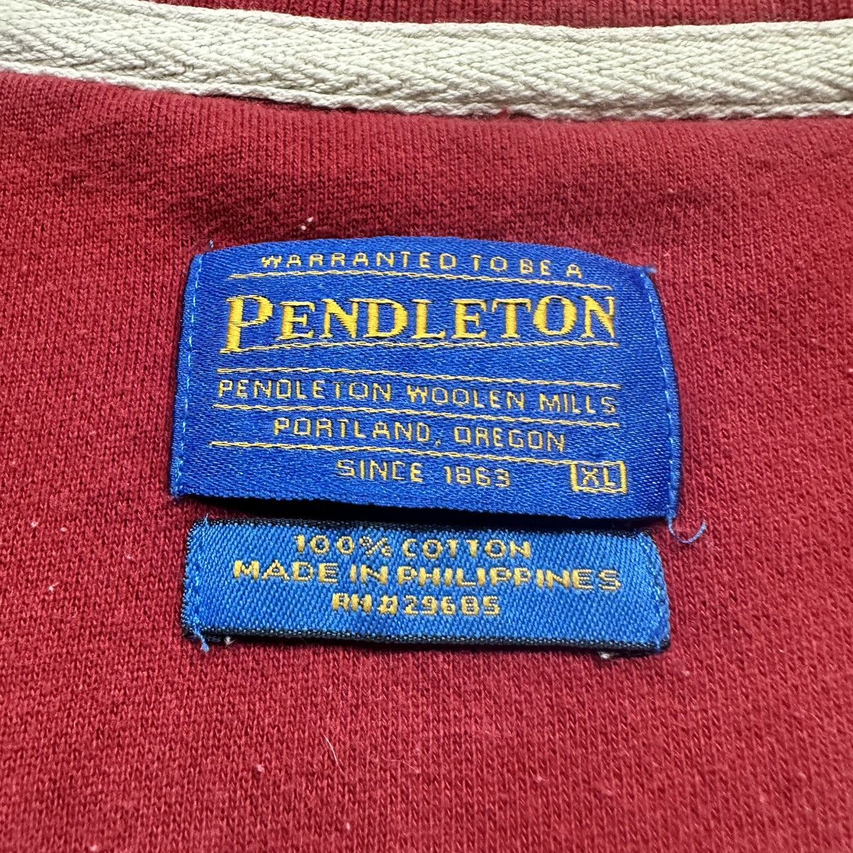 Pendleton Vintage 90s Pendleton Western Cotton Sweater Quarter Zip Size US XL / EU 56 / 4 - 3 Thumbnail