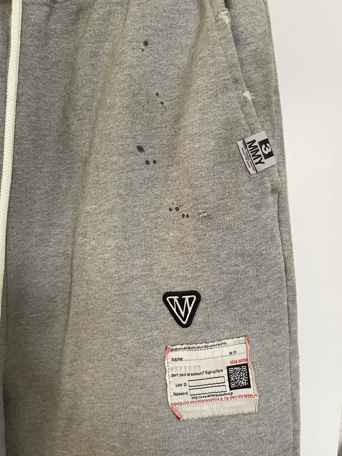 Maison MIHARA YASUHIRO Mihara Yasuhiro Grey layered sweatpants Size US 31 - 6 Thumbnail