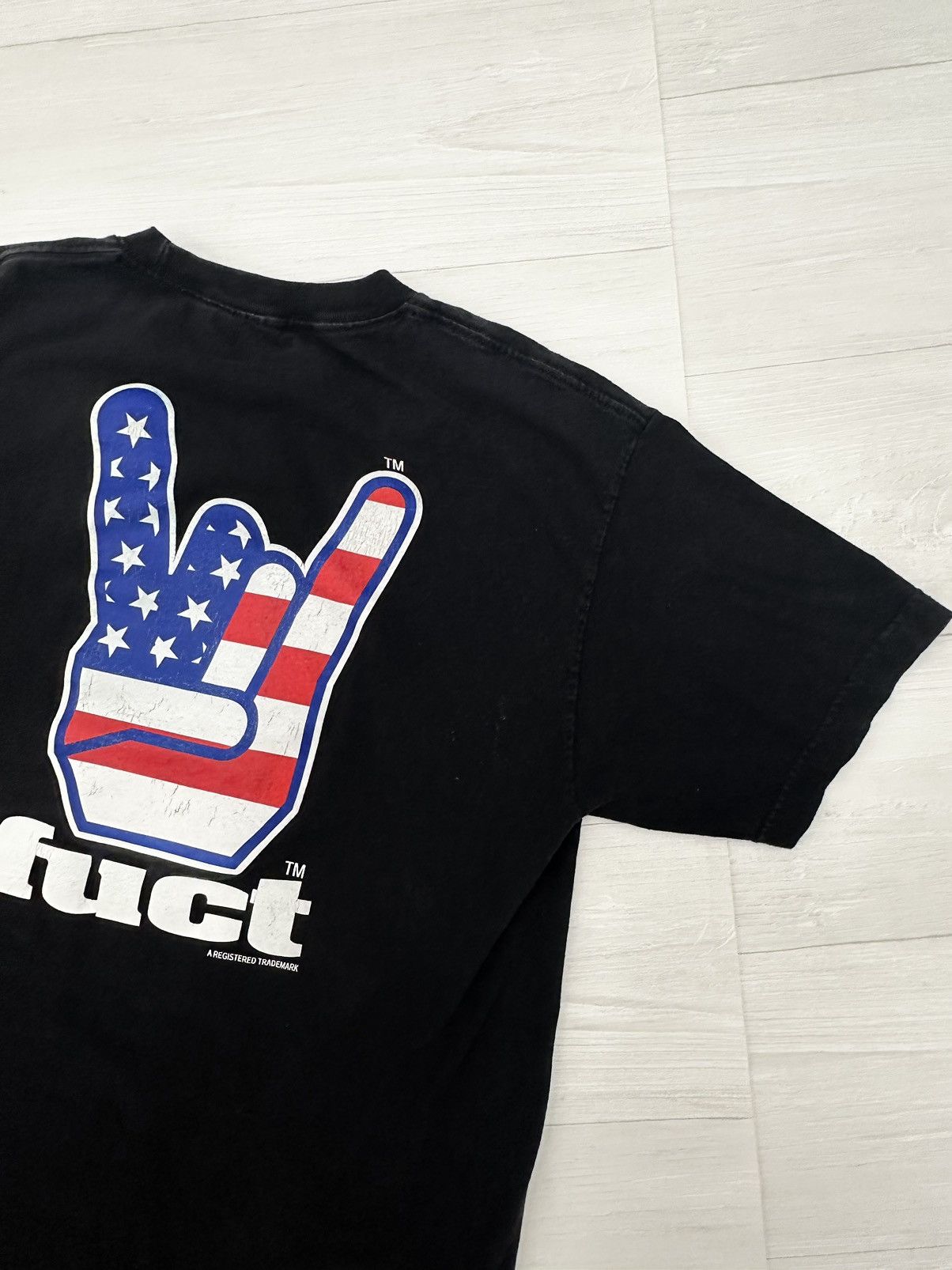 FUCT Fuct " Horned " USA America Hands Tee Black Sz. Large L Size US L / EU 52-54 / 3 - 2 Thumbnail
