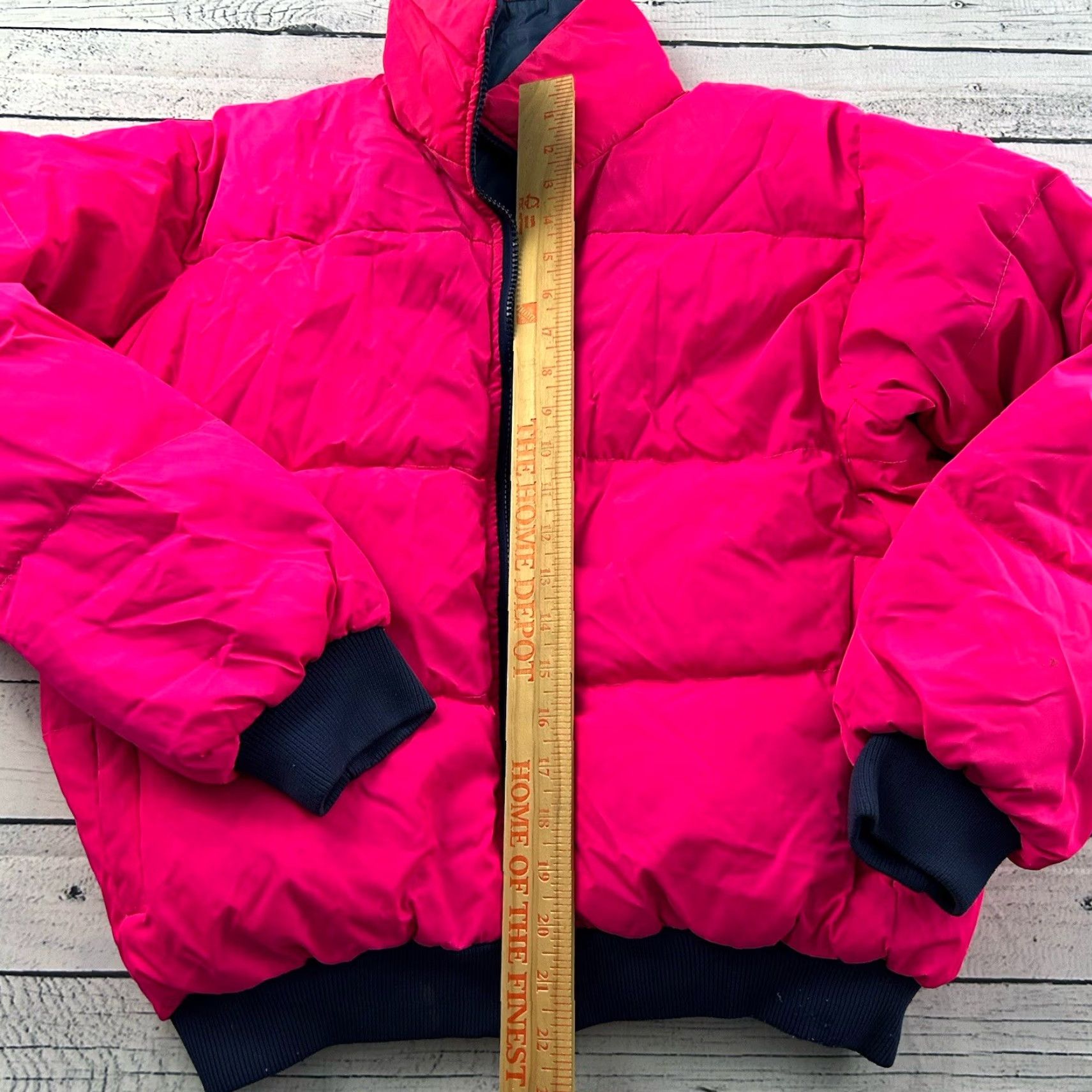Vintage Vintage Sno-Down Reversible Down Jacket Women M Pink Blue Ski Winter Pufferhoodie Size M / US 6-8 / IT 42-44 - 2 Thumbnail