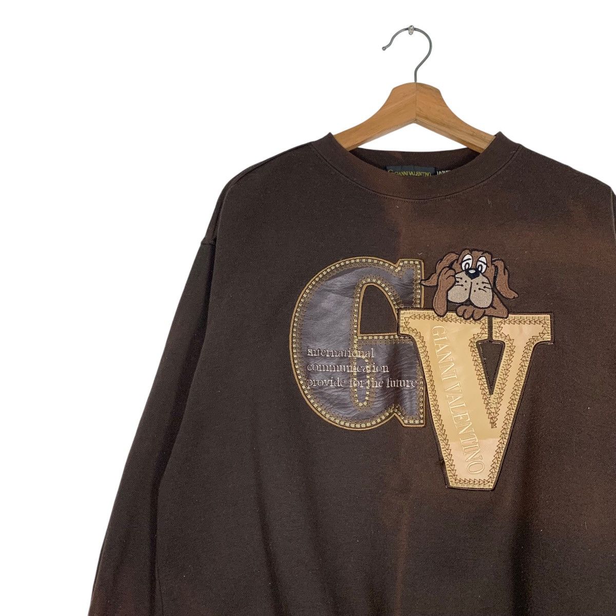 Gianni Valentino GIANNI VALENTINO Embroidery Big Logo Sweatshirt #1247-C56 Size US M / EU 48-50 / 2 - 6 Thumbnail