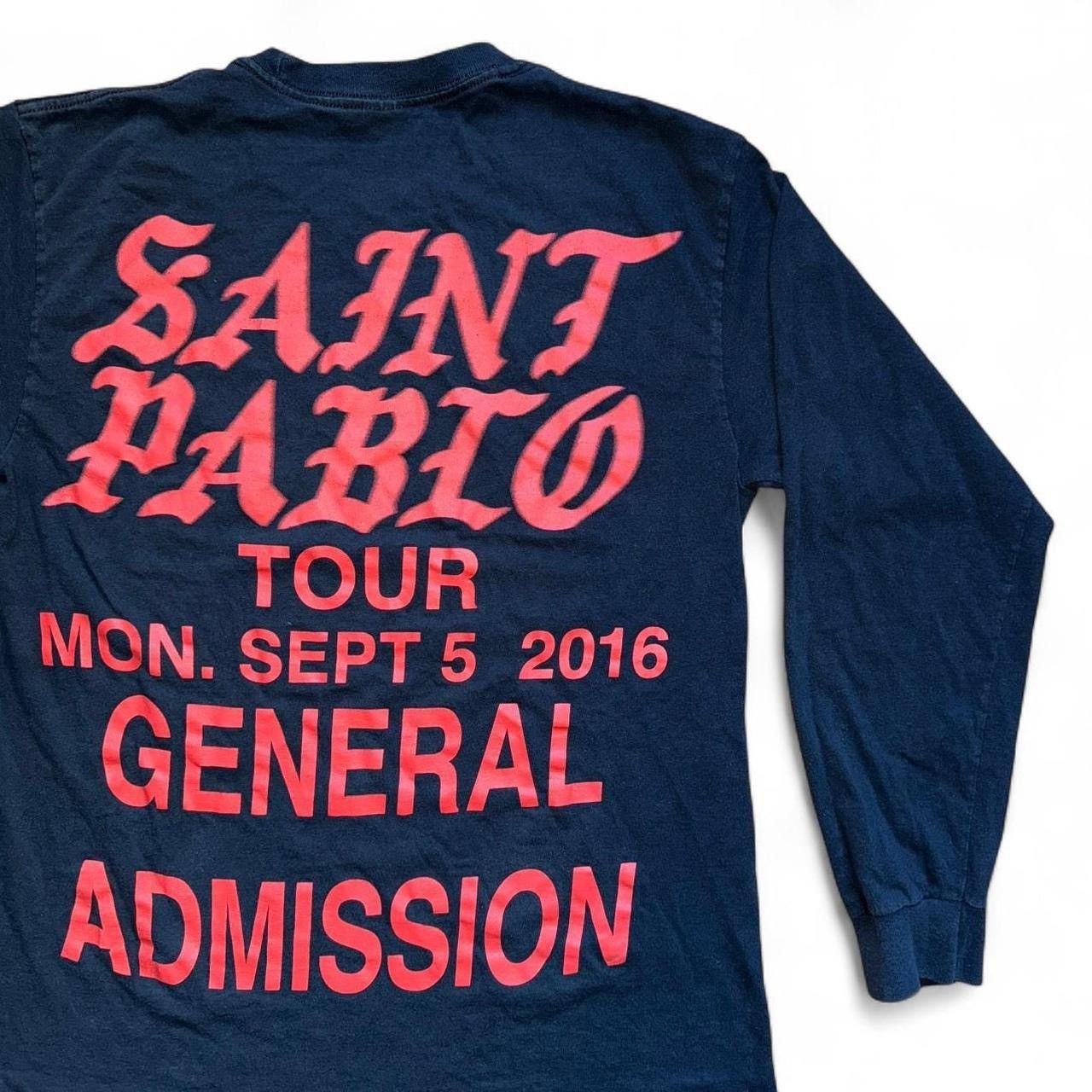 Kanye West × Yeezy Kanye Black Saint Pablo Tour 2016 Long Sleeve Sz M💥 Size US M / EU 48-50 / 2 - 2 Thumbnail