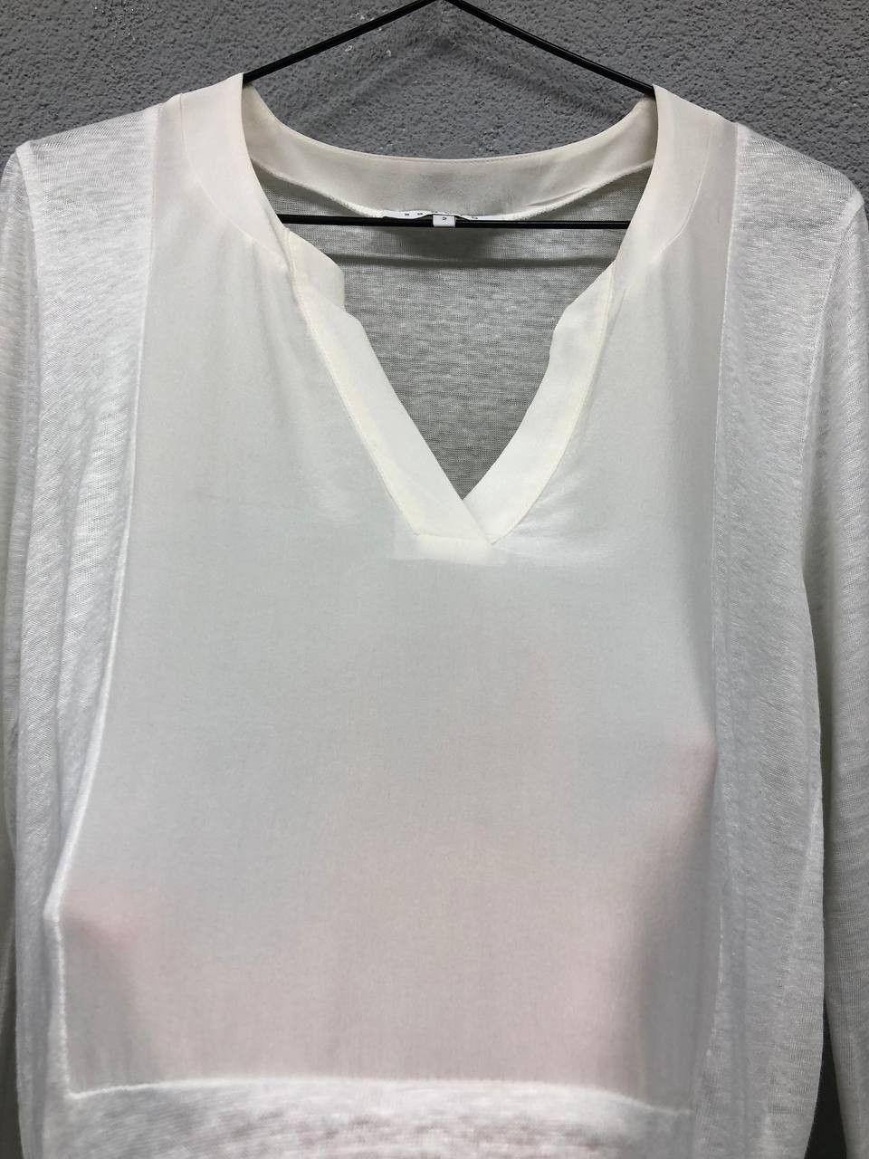 Sandro Sandro womens 100%silk / 100%linen blouse size 2 / Small Size XS / US 0-2 / IT 36-38 - 5 Thumbnail