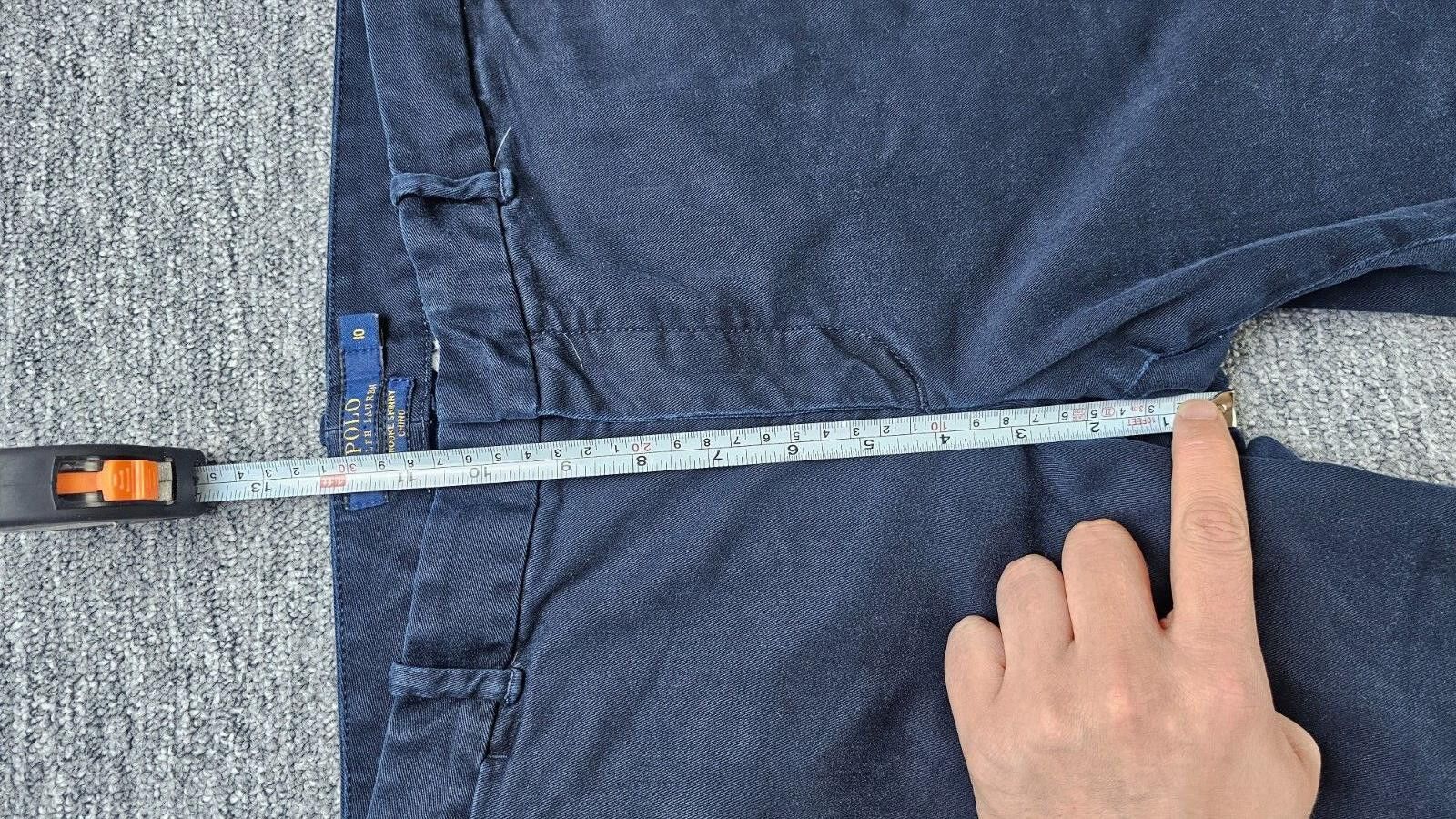 Polo Ralph Lauren Polo Ralph Lauren Brooke Skinny Chino Pants Navy Blue 10 Size 33" - 13 Thumbnail