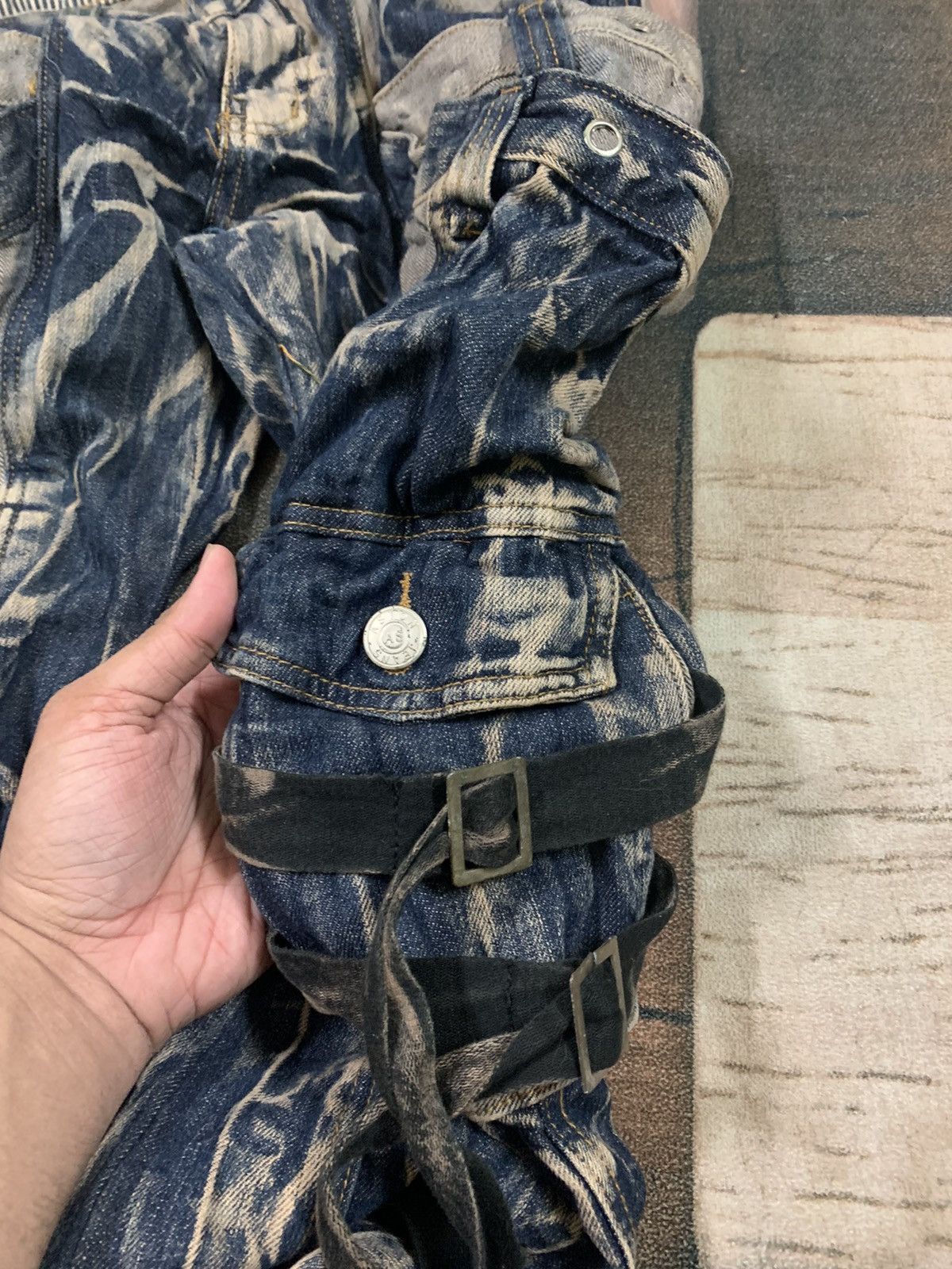 14th Addiction SUPER CRAZY rusty faded bondage style cargo Size US 31 - 10 Thumbnail