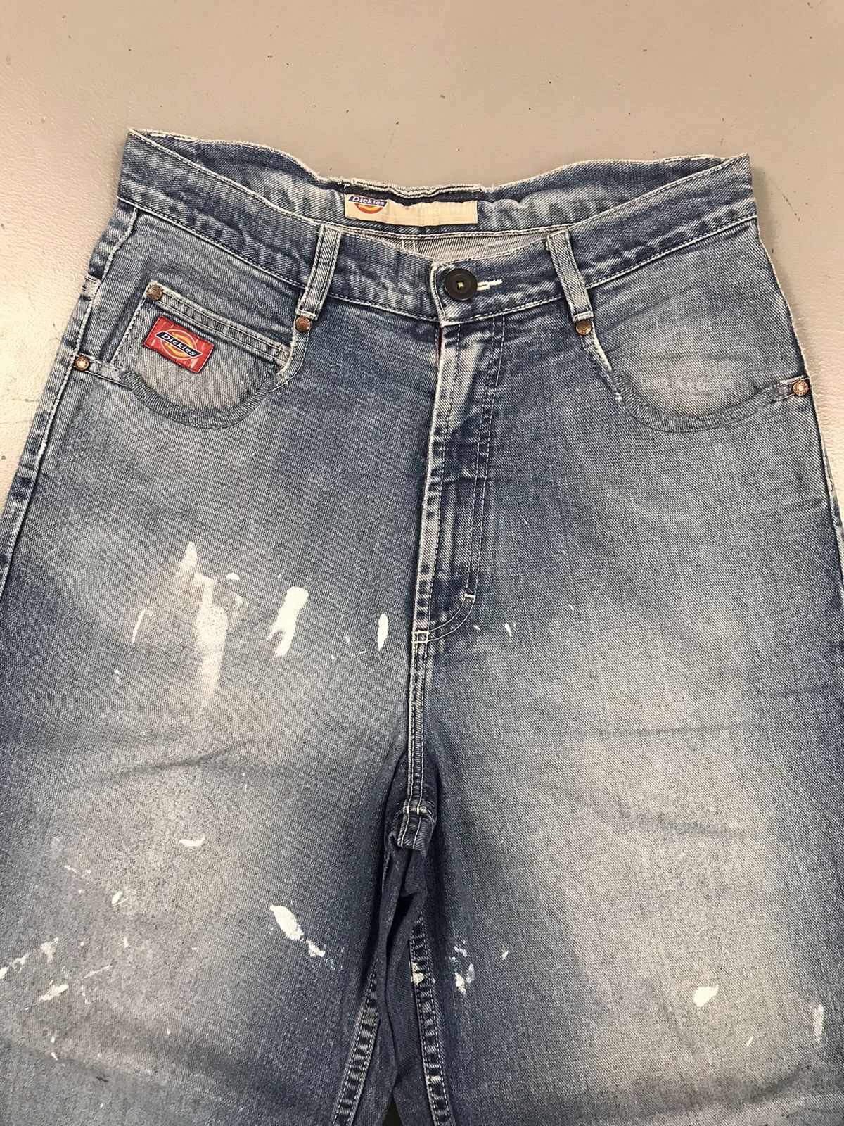 Dickies × Vintage Vintage dickies spell out embroidered denim Size US 33 - 6 Thumbnail
