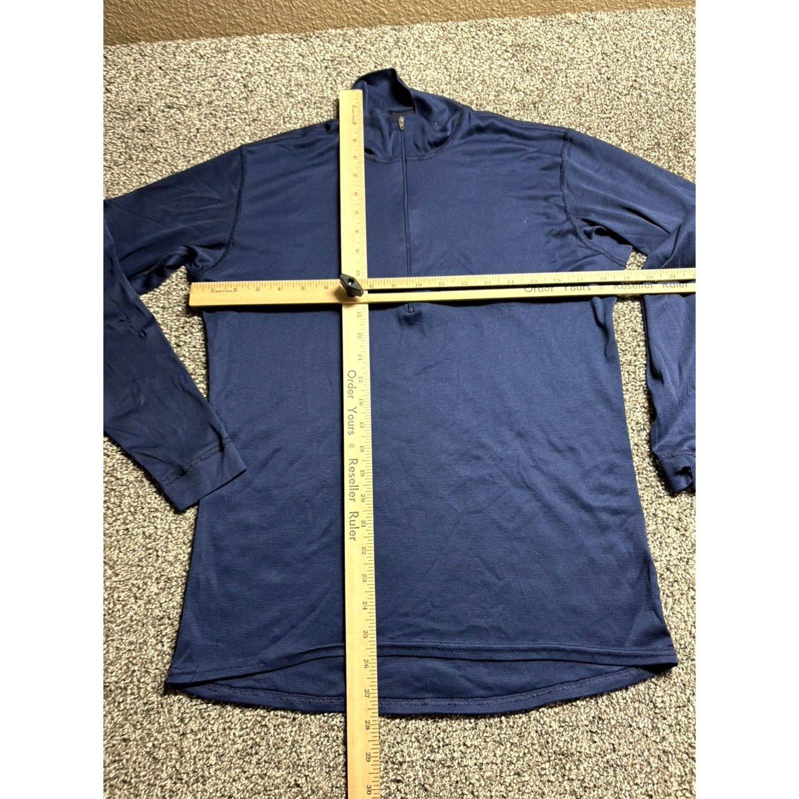 Patagonia Patagonia Capilene Shirt Men Medium Blue 1/4 Zip Base Layer Pullover Made In USA Size US M / EU 48-50 / 2 - 5 Thumbnail