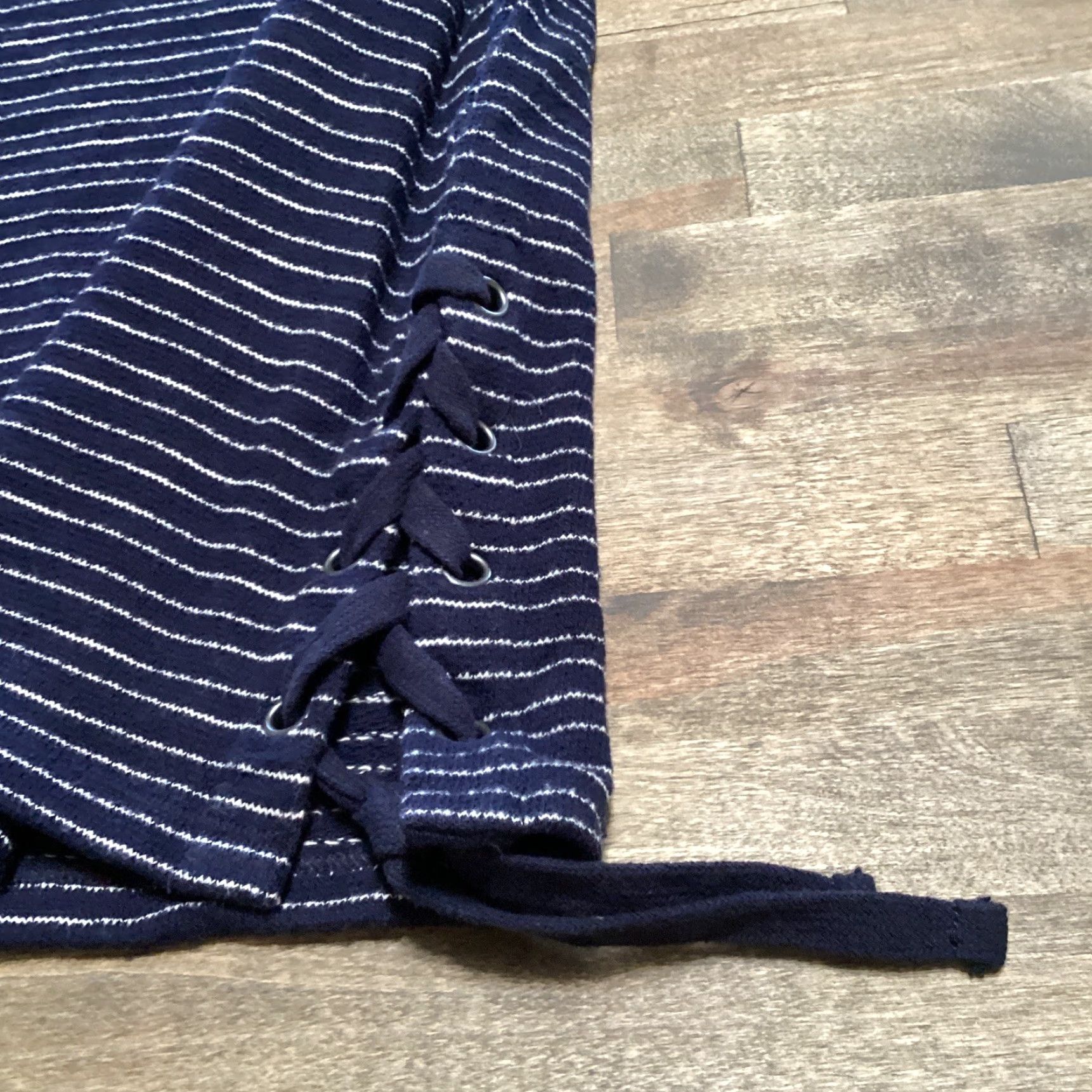 Madewell Madewell Sweater Women S Blue White Striped 3/4 Sleeve Cotton Side Tie Nautical Pullover Casual Beach Nautical Womens S Size S / US 4 / IT 40 - 6 Thumbnail