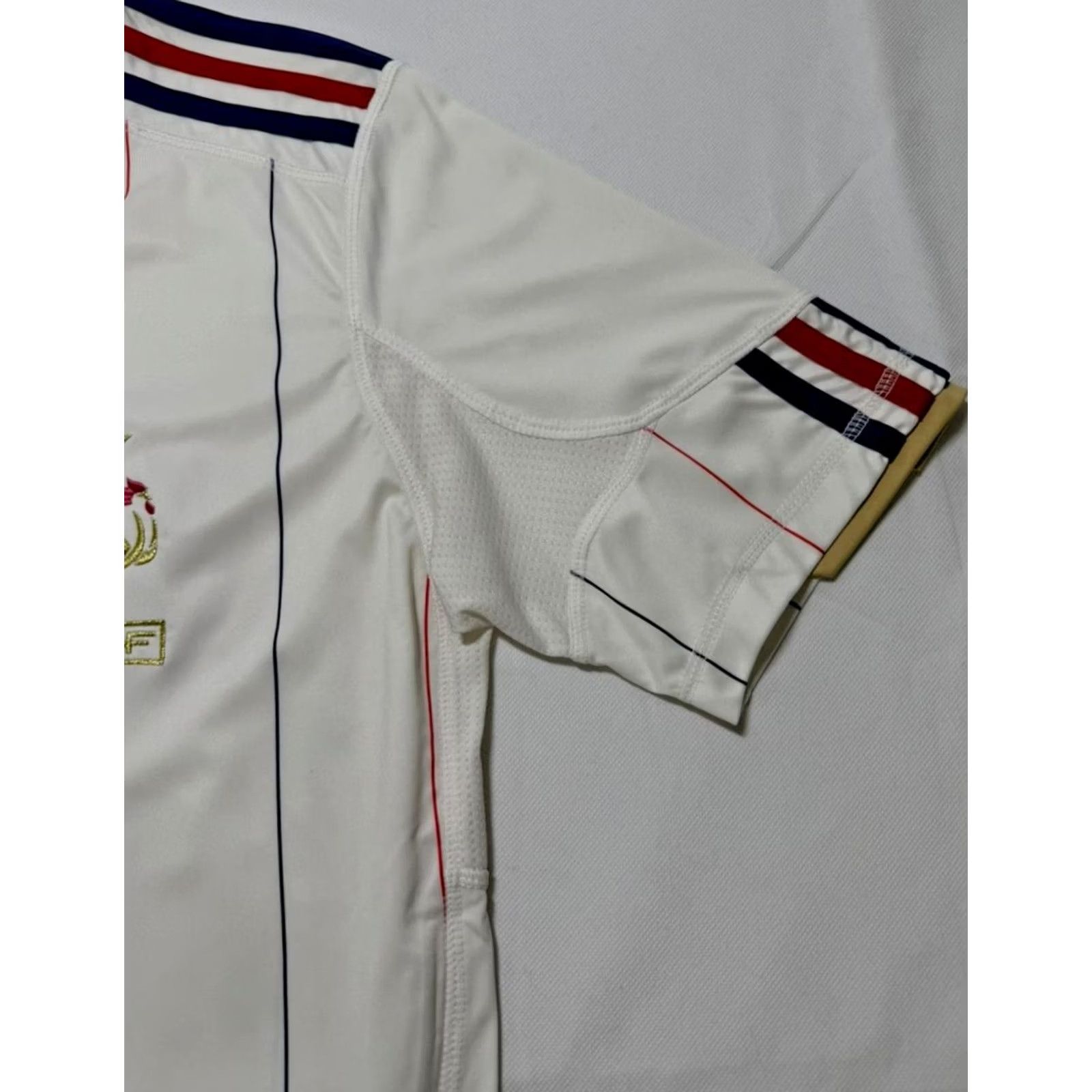 Adidas Adidas France World Cup Jersey | Men's Polo | Size: S | White Jersey Short Sleeve Soccer Shirt - Adidas Soccer Size US S / EU 44-46 / 1 - 2 Thumbnail