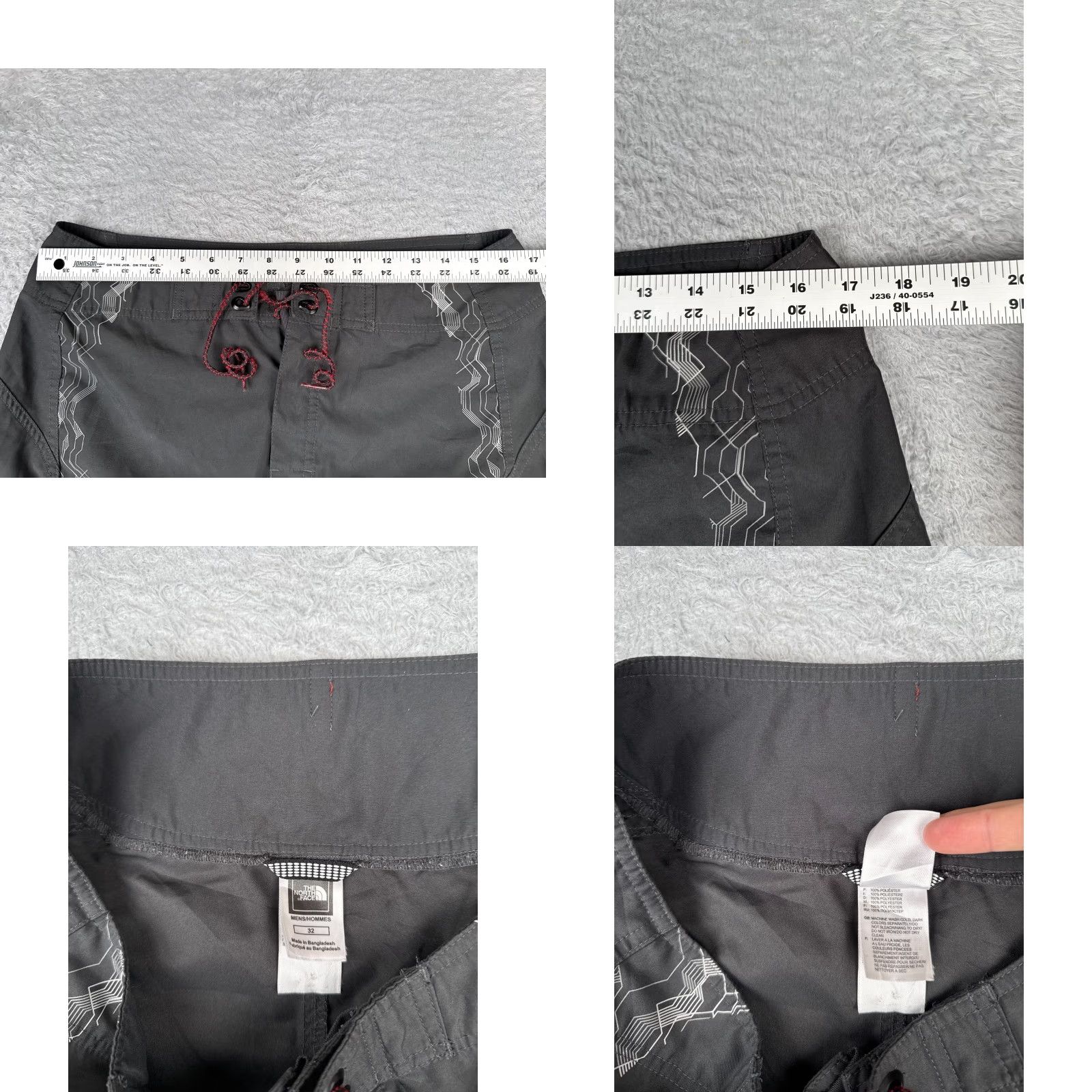 The North Face The North Face Shorts Mens 32 Gray Boardshorts 100% Polyester Swim Truncks 10" Size US 32 / EU 48 - 8 Thumbnail