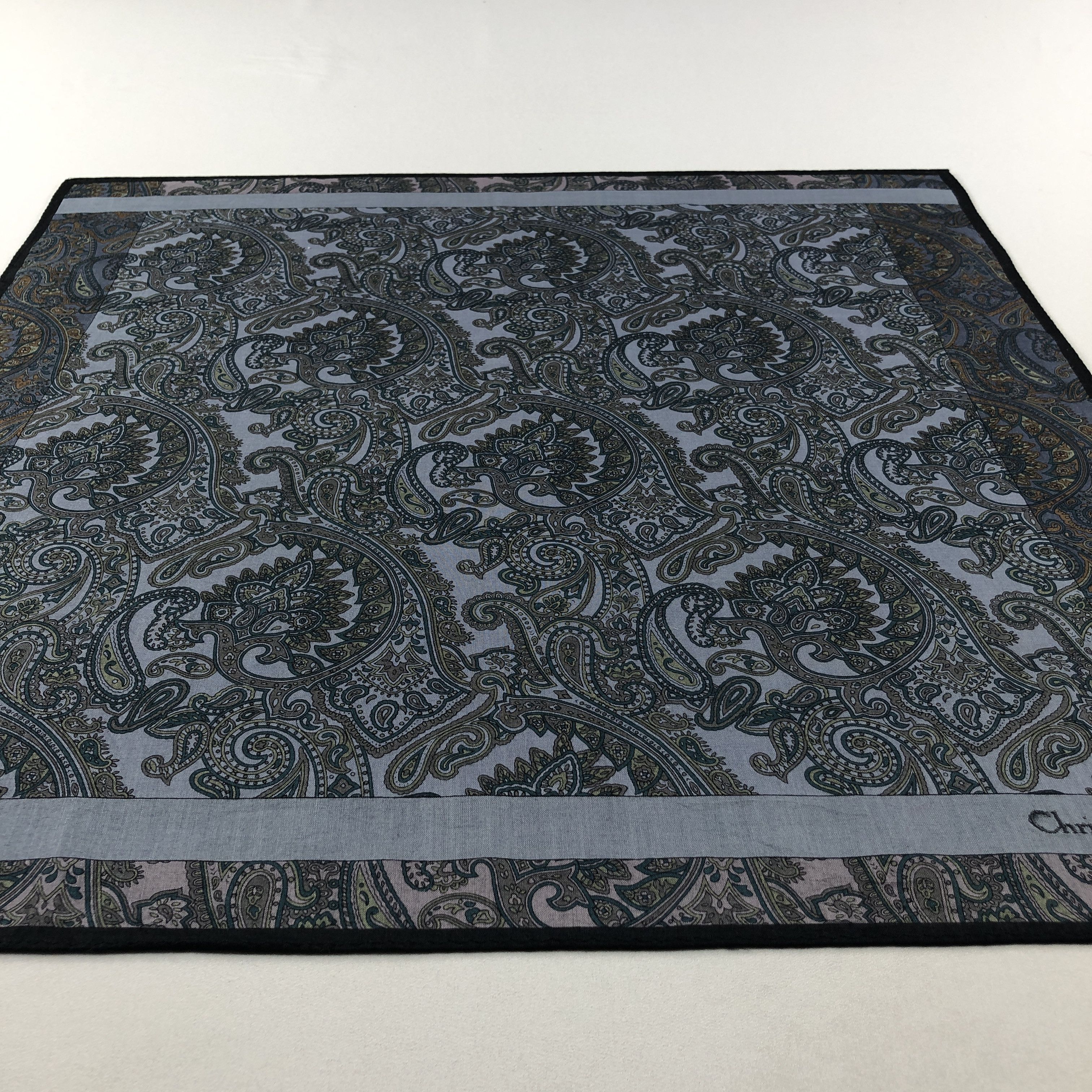 Christian Dior Monsieur Christian Dior Handkerchief Neckerchief Bandana H2948 Size ONE SIZE - 4 Thumbnail
