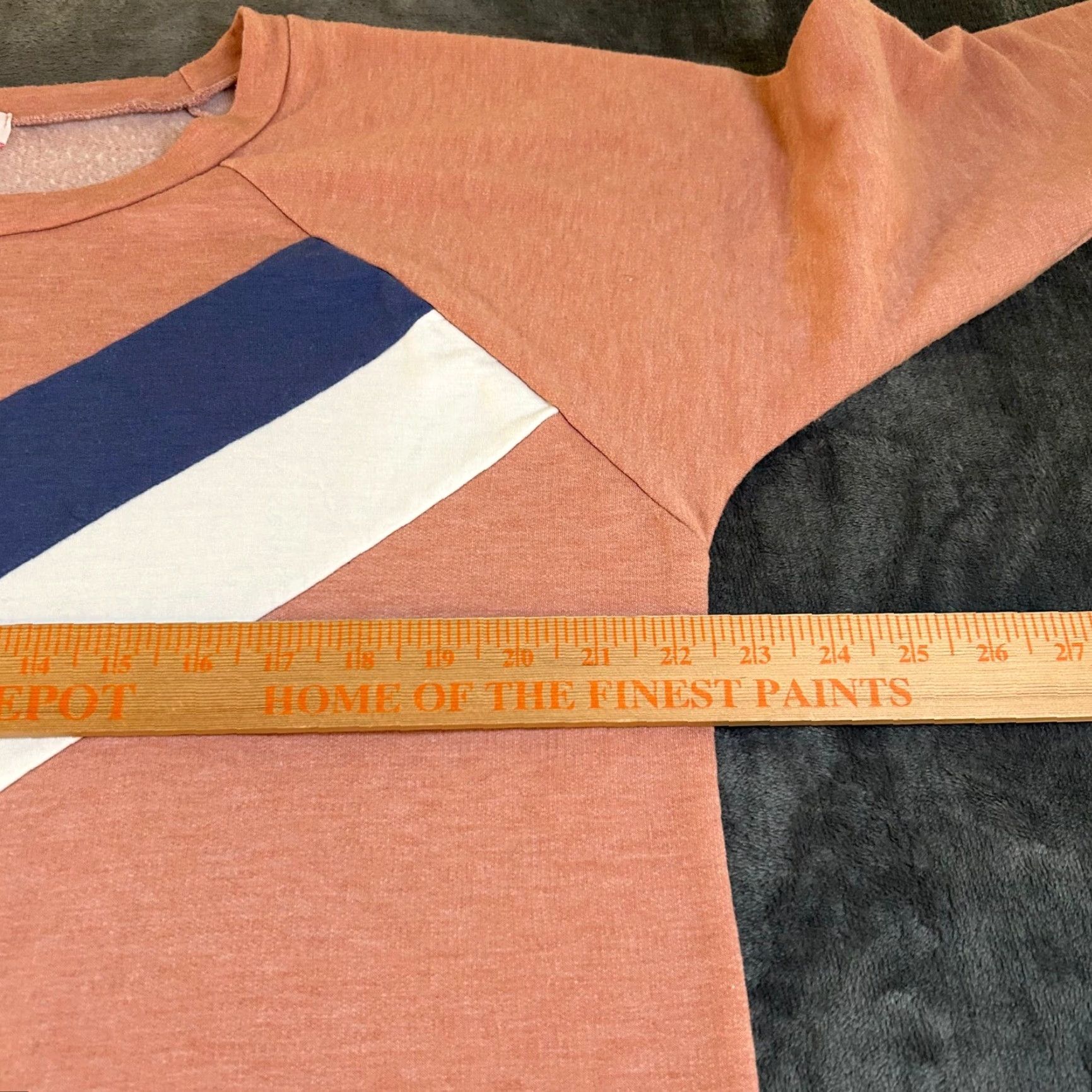 Vintage Pink Lily Chevron Pullover Top Blouson Sleeve Casual Comfy Pink Womens Large Size L / US 10 / IT 46 - 5 Thumbnail