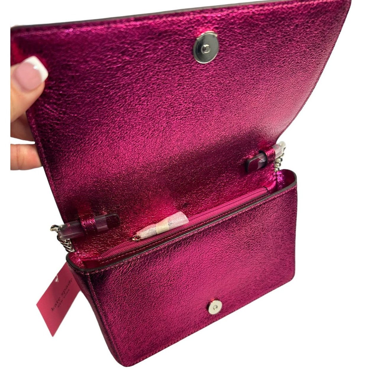 Kate Spade Kate Spade spencer metallic chain wallet Crossbody Bag Size ONE SIZE - 11 Thumbnail