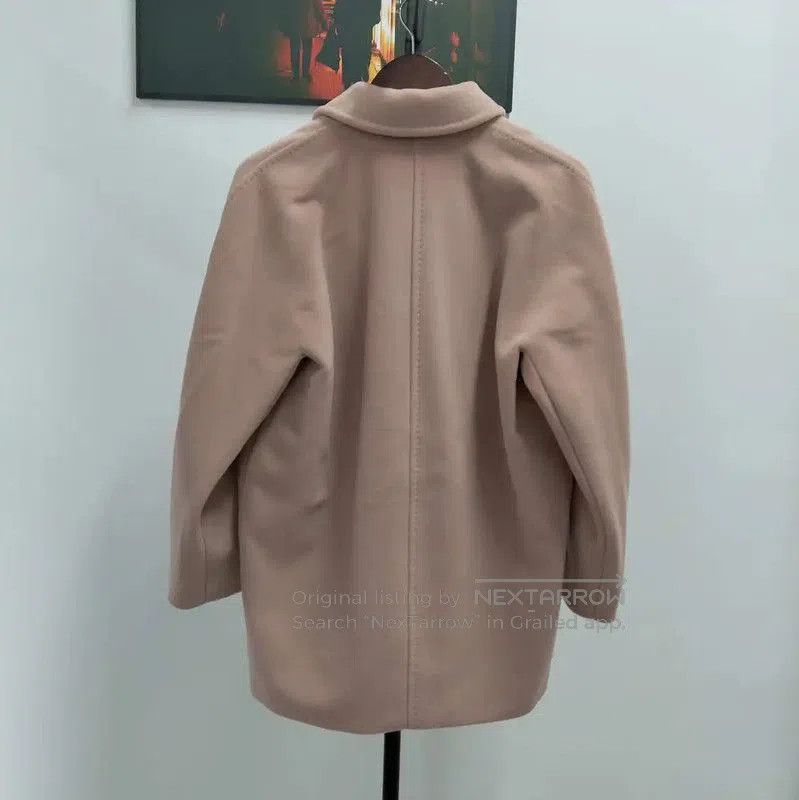 Max Mara MaxMara Pink Wool Double-Breasted Coat . Size M / US 6-8 / IT 42-44 - 2 Thumbnail