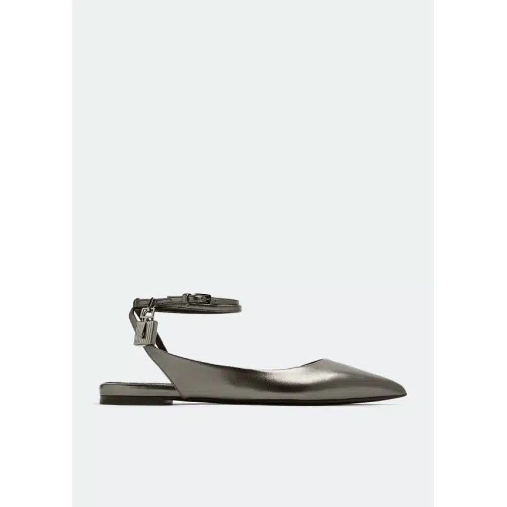 Tom Ford o1loc1c0325 W2963 Ballerinas Flats in Dark Grey Size US 7 / IT 37 - 1 Thumbnail