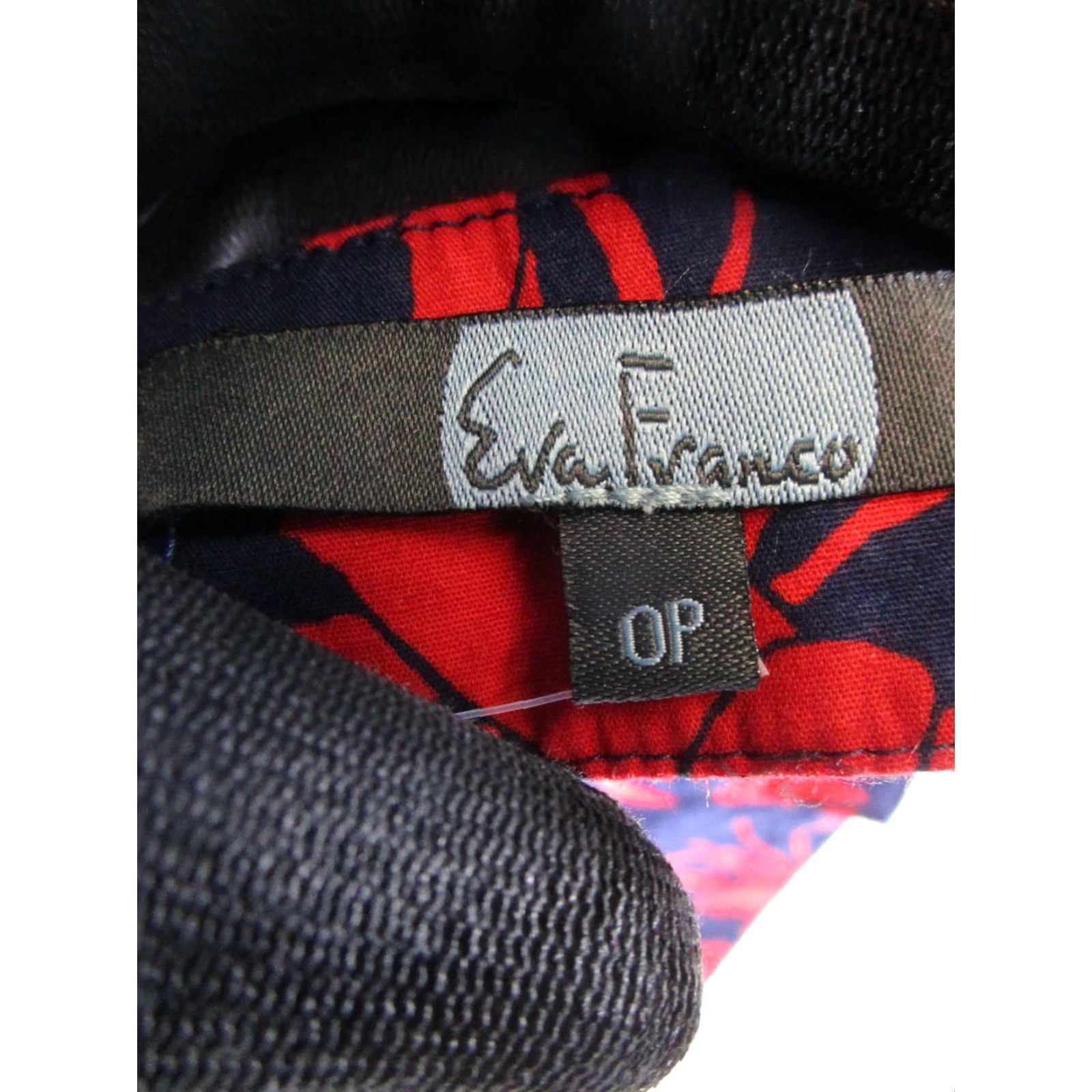 Vintage Eva Franco Crop Top Womens 0 Petite Blue Red Lobster New Size XS / US 0-2 / IT 36-38 - 3 Thumbnail