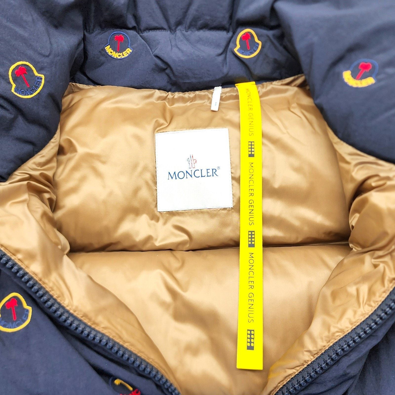 Moncler × Palm Angels Henon Down Men's Gilet Vest Blue Size 2 Medium - NWT Size US M / EU 48-50 / 2 - 4 Thumbnail