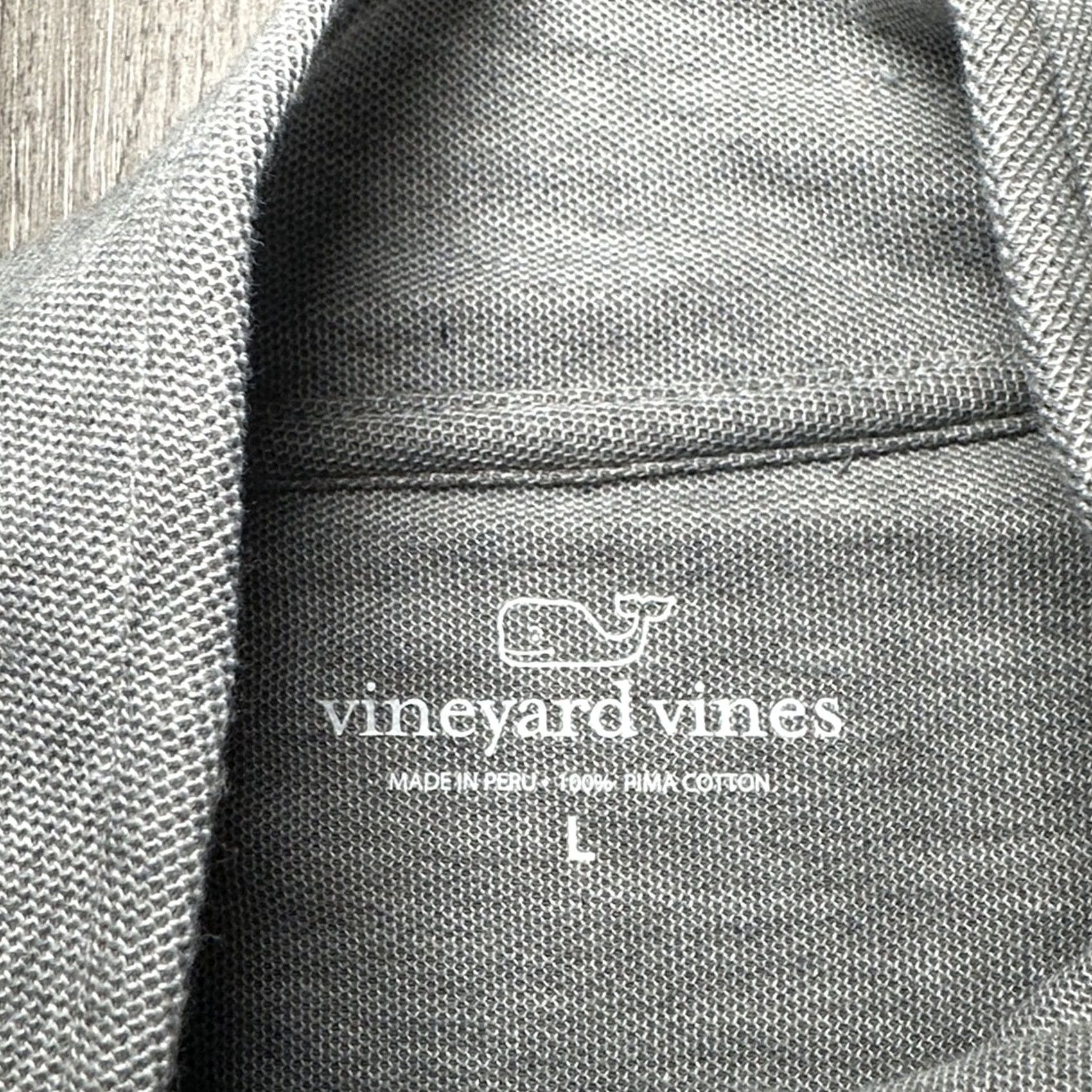 Vineyard Vines Vineyard Vines Gray Pima Cotton Knit Quarter Zip Pullover - L Shirt Men Gray Subtle Team TCU Horned Frogs 90s? Size US L / EU 52-54 / 3 - 6 Thumbnail
