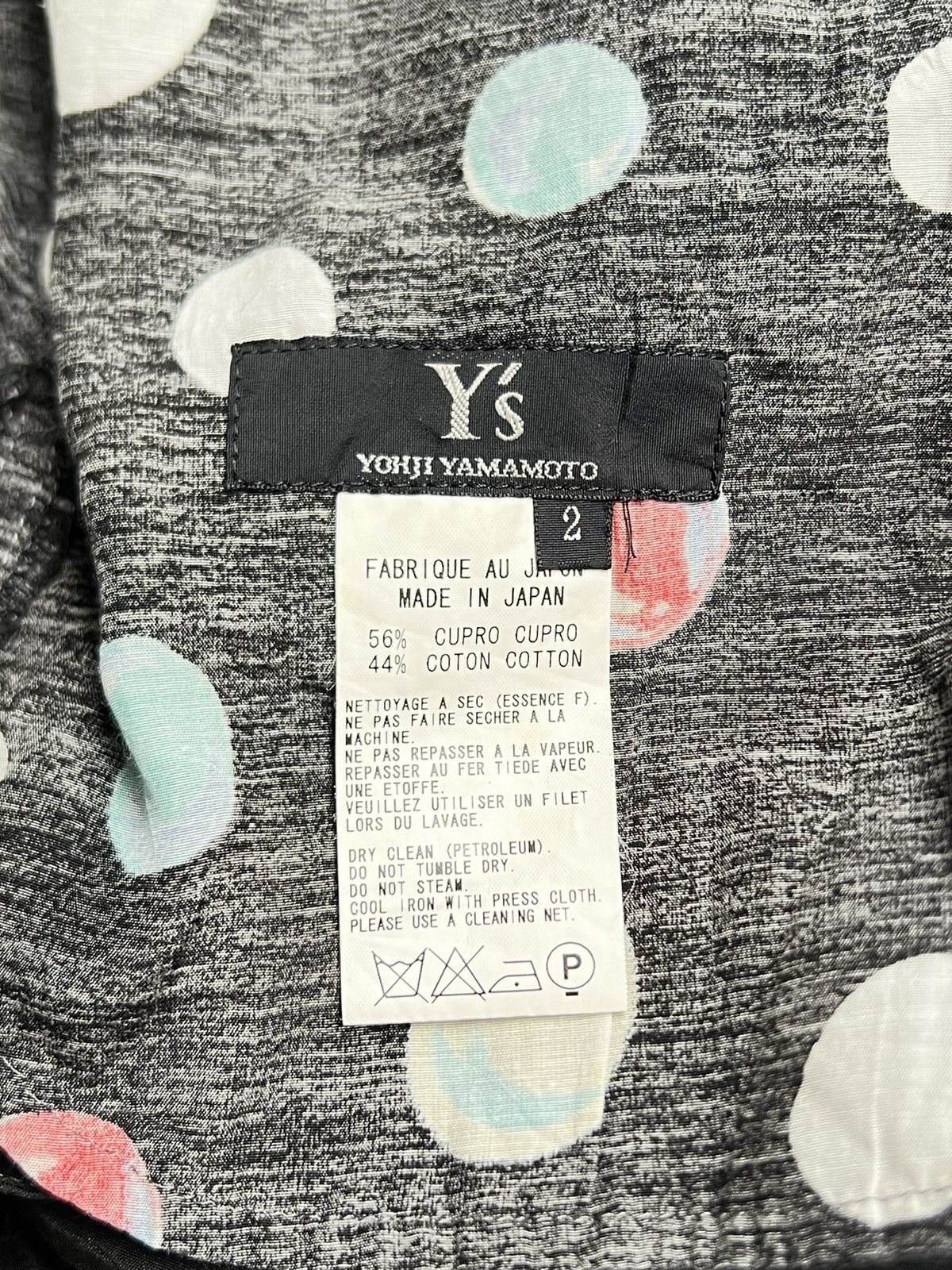 YOHJI YAMAMOTO Polkadot Motive Pants