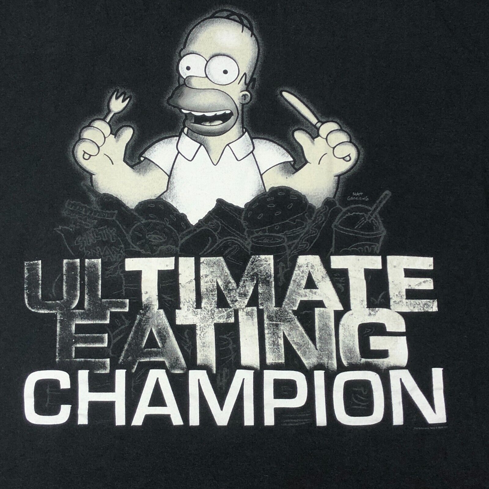 The Simpsons × Vintage 2008 The Simpsons Homer Eating Champion Funny Tee size XL Size US XL / EU 56 / 4 - 2 Thumbnail