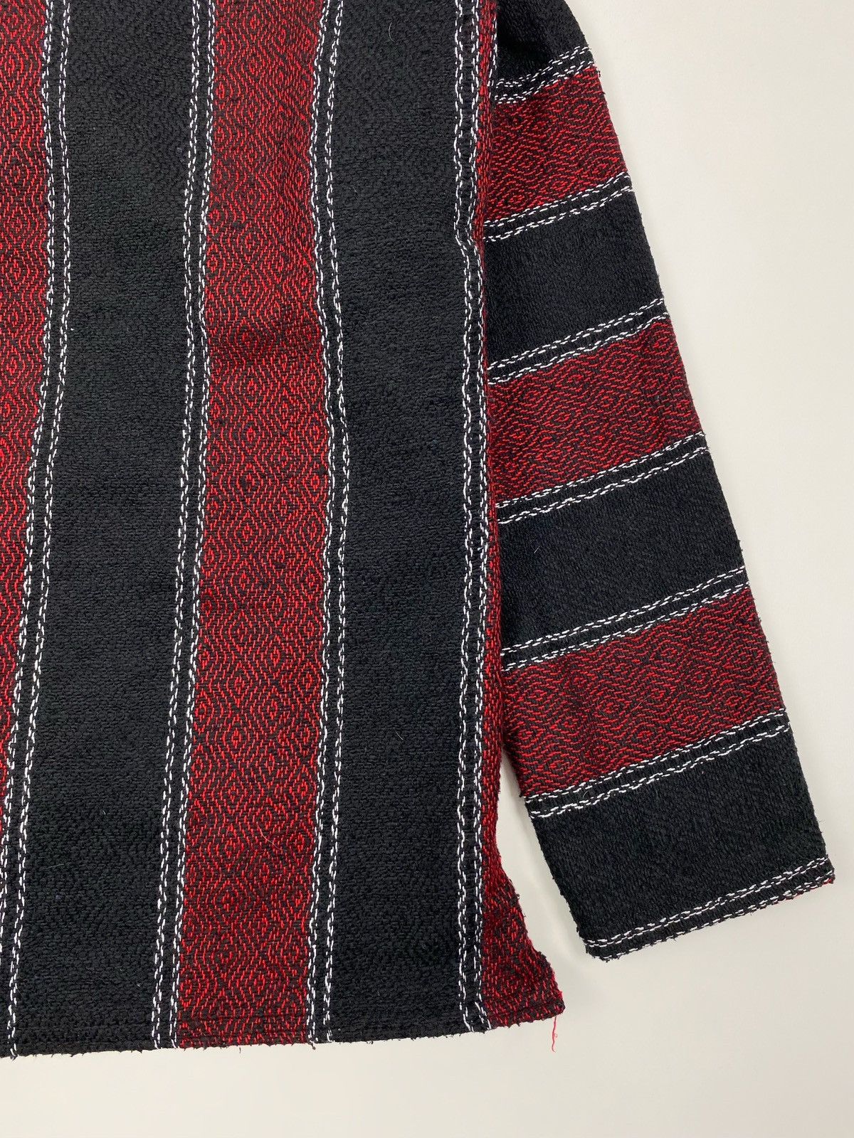 Vintage Y2K Vintage Molina Mexican Native Woven Stripped Baja Hoodie Size US M / EU 48-50 / 2 - 13 Thumbnail