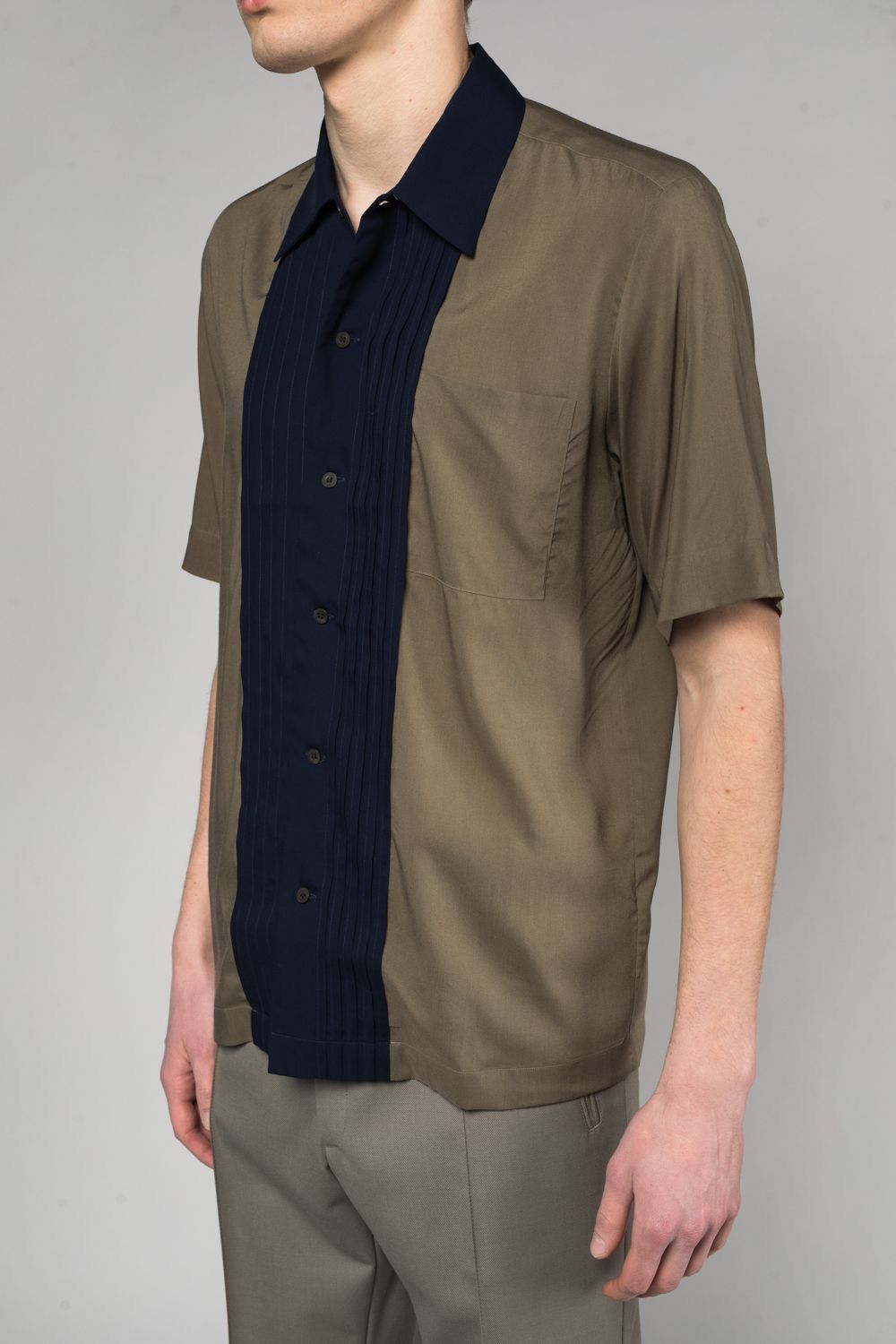 Dries Van Noten Dries Van Noten Camillo Pintuck Placket Button-Up Shirt Size US M / EU 48-50 / 2 - 4 Thumbnail