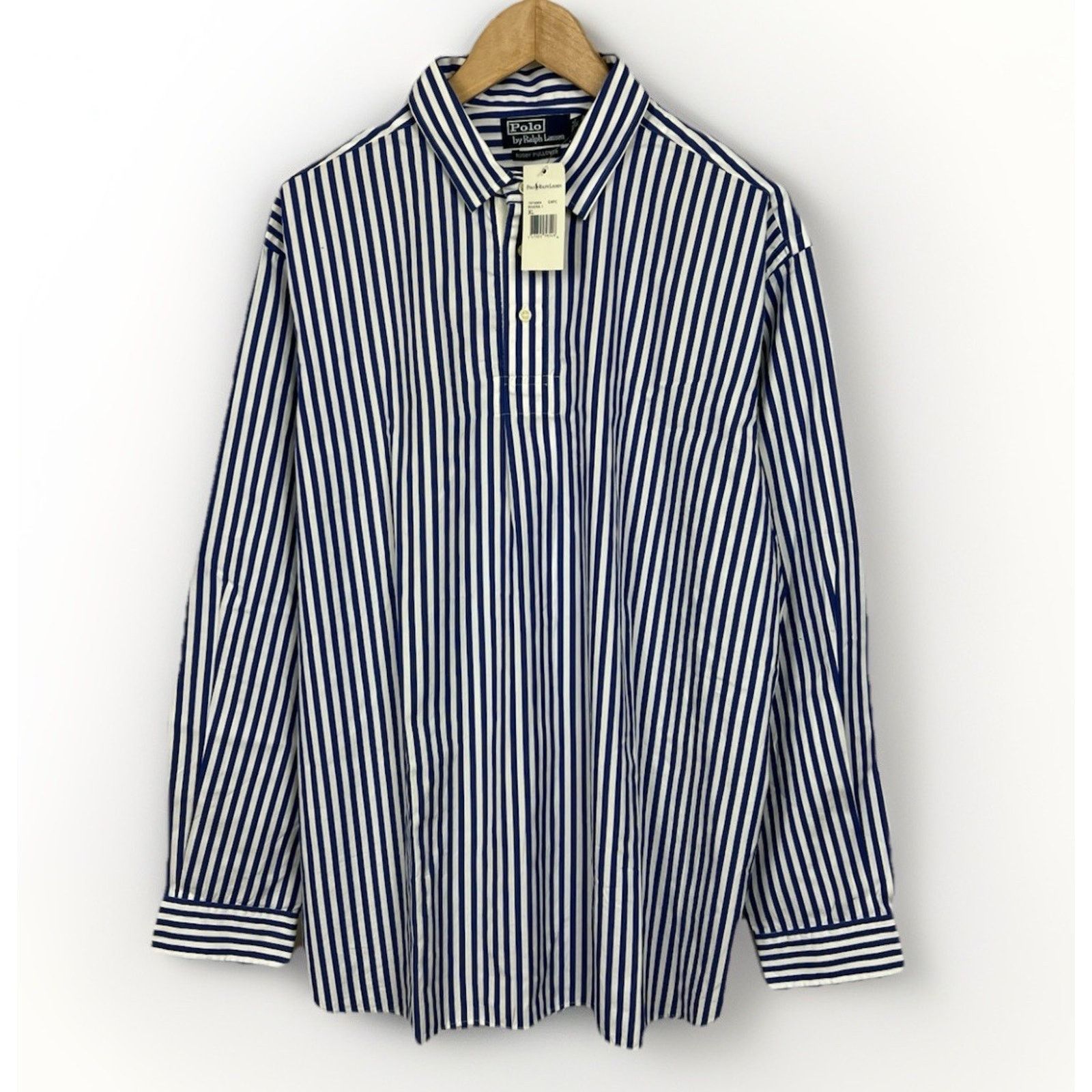Polo Ralph Lauren Vintage NOS Polo Ralph Lauren Rugby Pullover Mens XL Stripe Size US XL / EU 56 / 4 - 1 Thumbnail