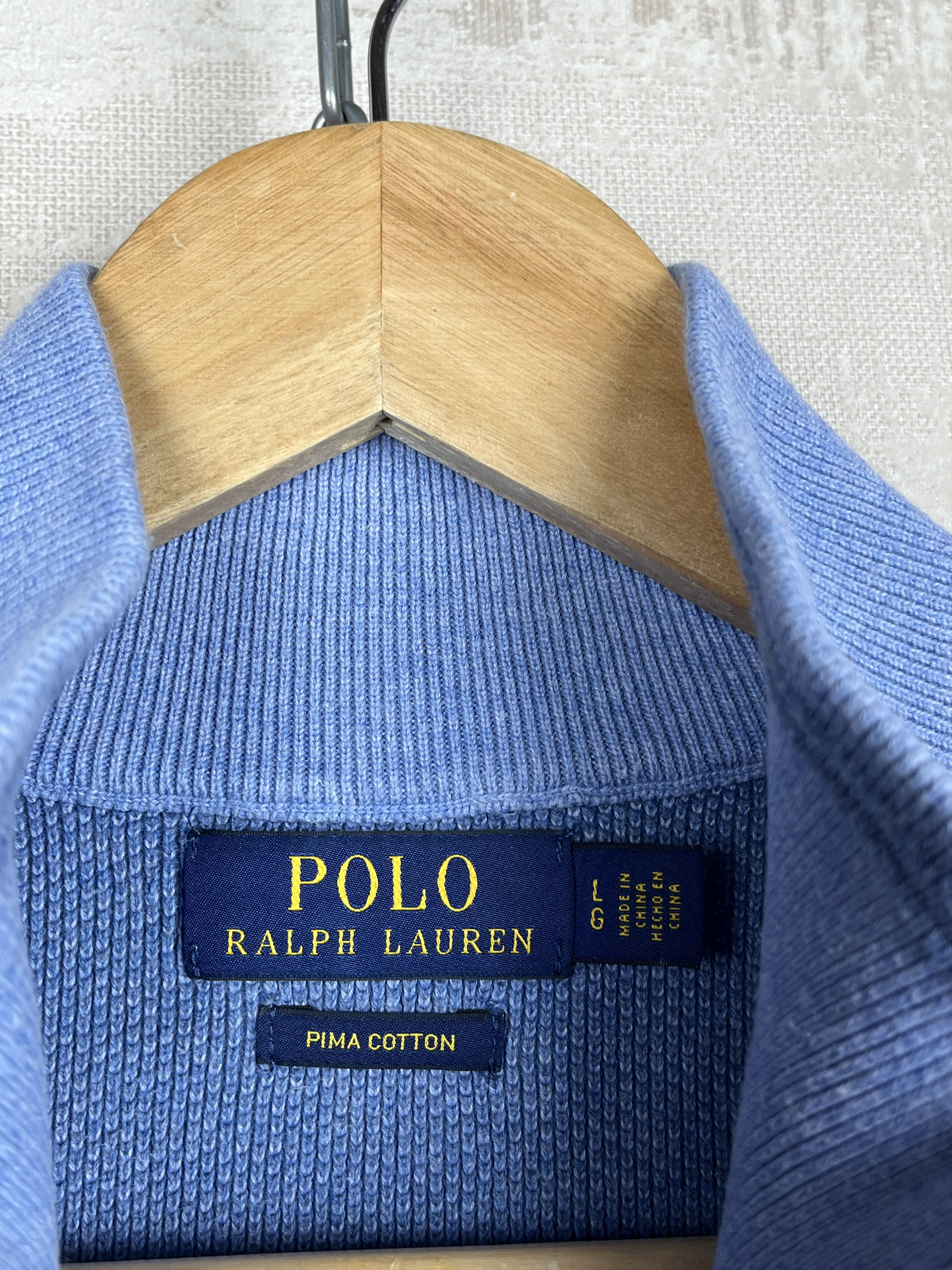 Polo Ralph Lauren Polo Ralph Lauren Half Zip Pullover Sweater Pima Cotton Size US L / EU 52-54 / 3 - 6 Thumbnail