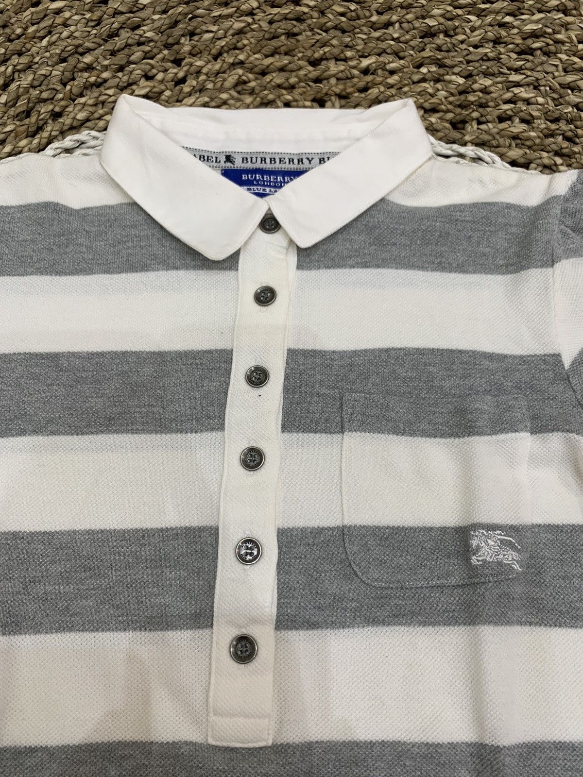 Burberry Burberry London Blue Label big stripe pocket polo shirt Size XS / US 0-2 / IT 36-38 - 6 Thumbnail