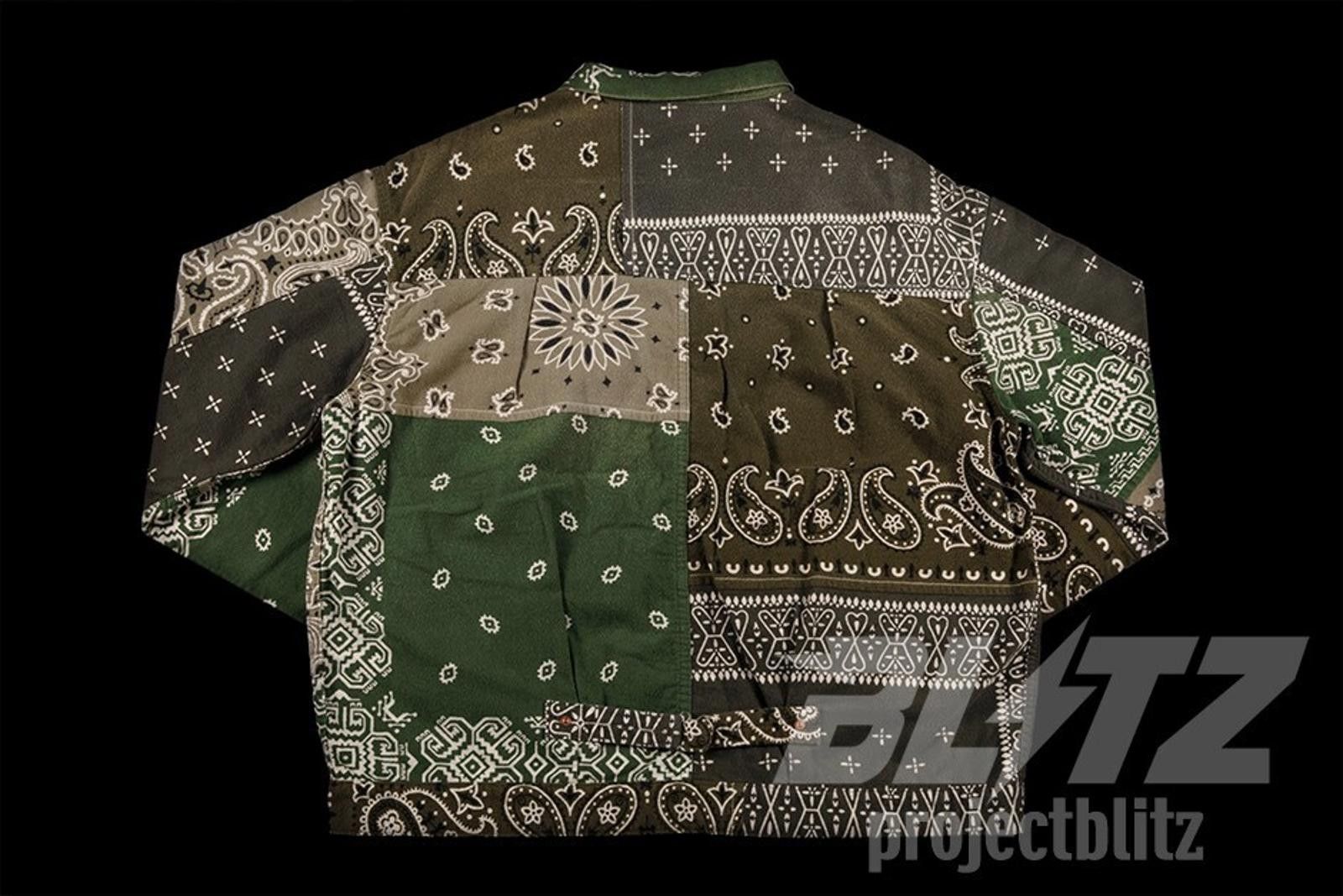 Kapital Kapital Flannel Reversible Bandana 1st Jacket Khaki Size 5 Size US XXL / EU 58 / 5 - 3 Thumbnail