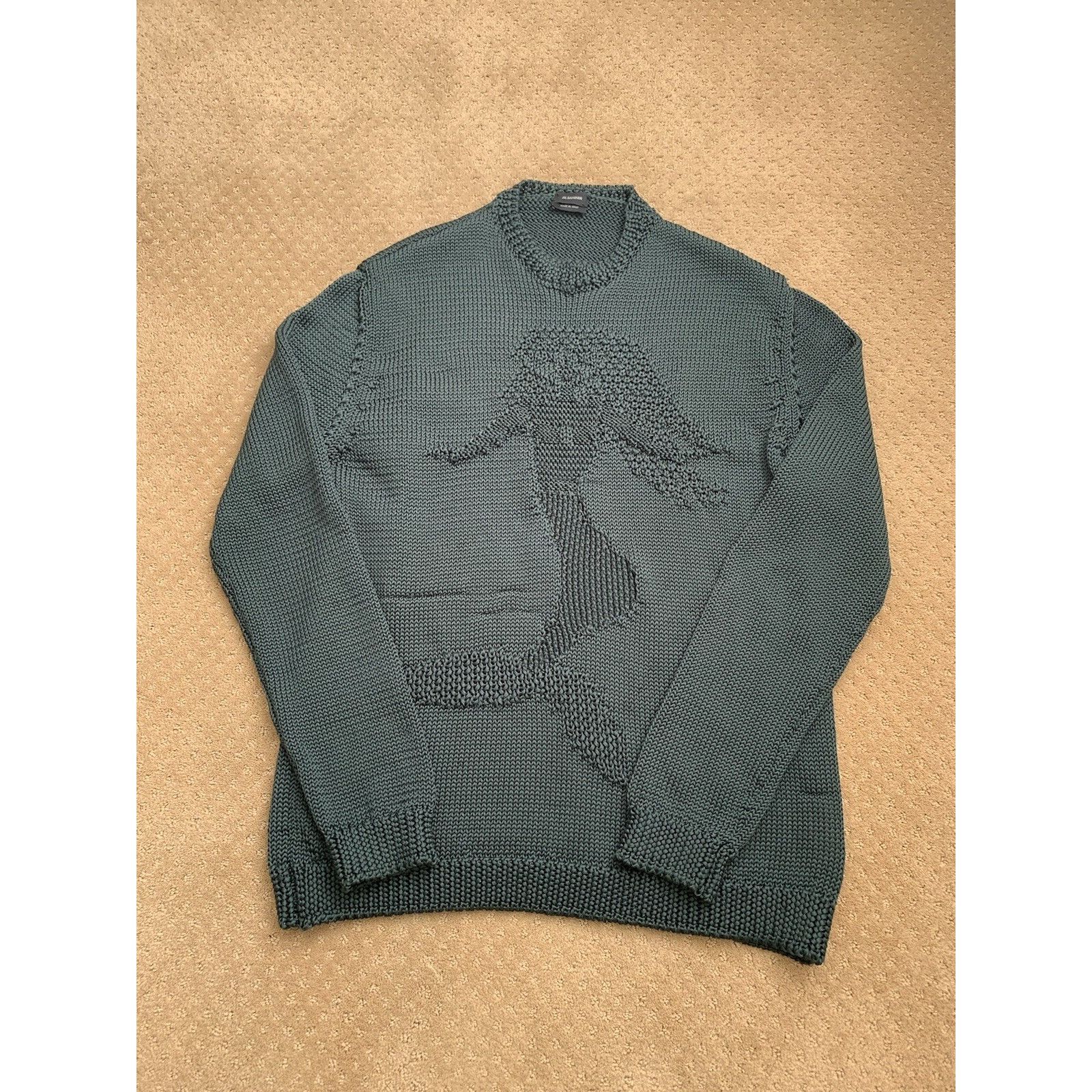 Jil Sander Jil Sander Mermaid Crewneck Sweater Green 54 Size US L / EU 52-54 / 3 - 1 Thumbnail
