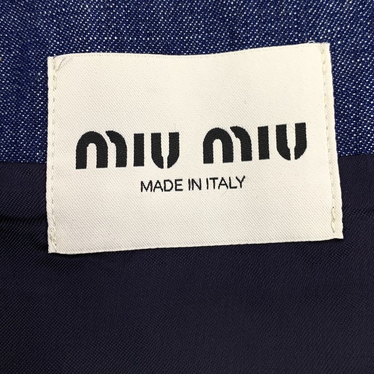 Miu Miu MiuMiu 23 navy blue cotton denim camisole dress Size XS / US 0-2 / IT 36-38 - 7 Thumbnail