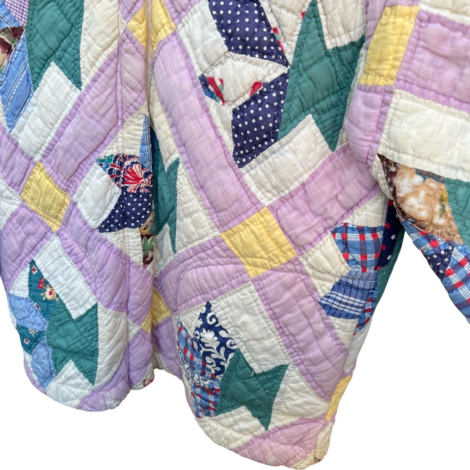 & Other Stories Rare Vintage 70’s Hand Quilted Zip Up Jacket Size XL 23x29 Size US XL / EU 56 / 4 - 9 Thumbnail