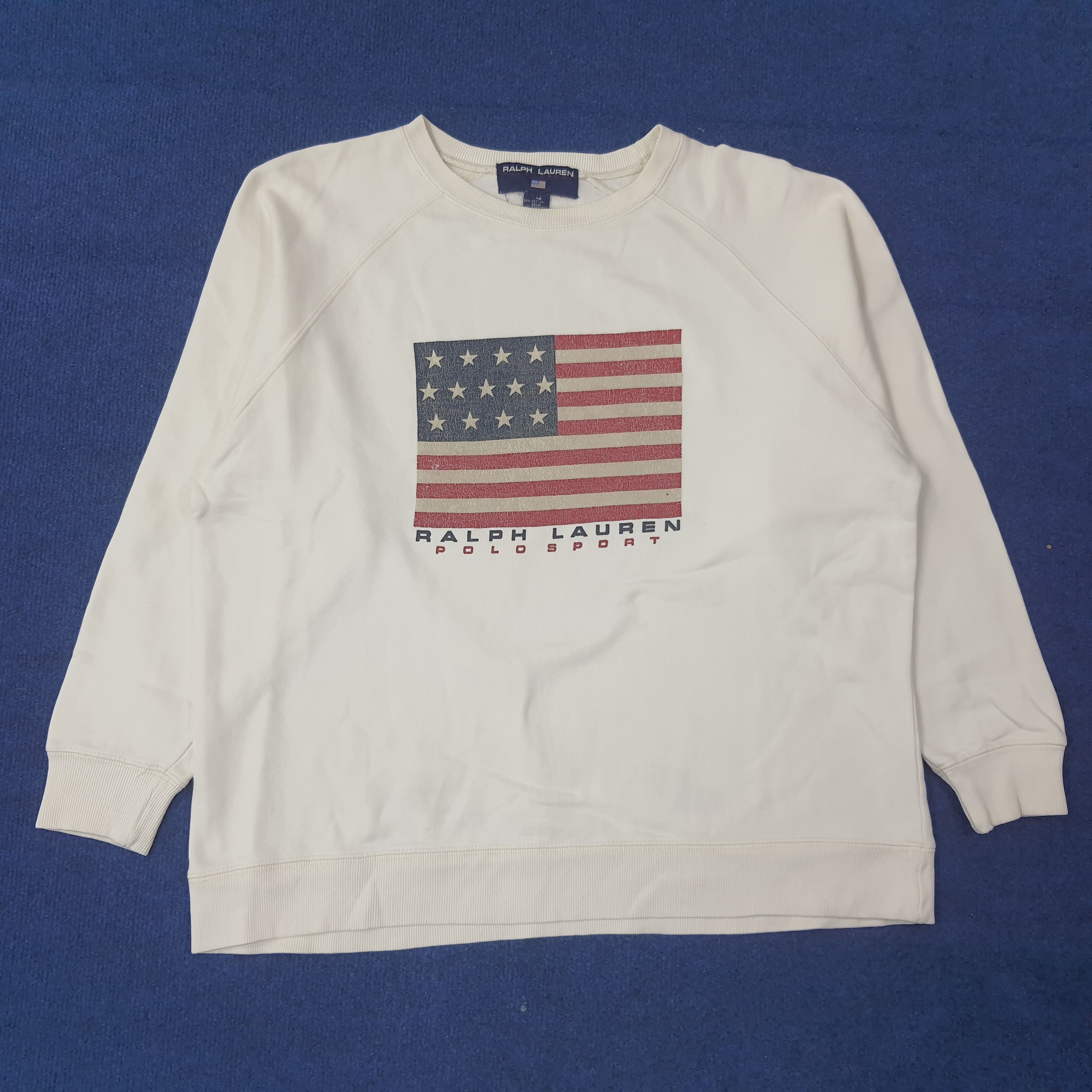 Ralph Lauren Vintage Ralph Lauren Polo Sport American Flag C263N17 Size US L / EU 52-54 / 3 - 1 Thumbnail