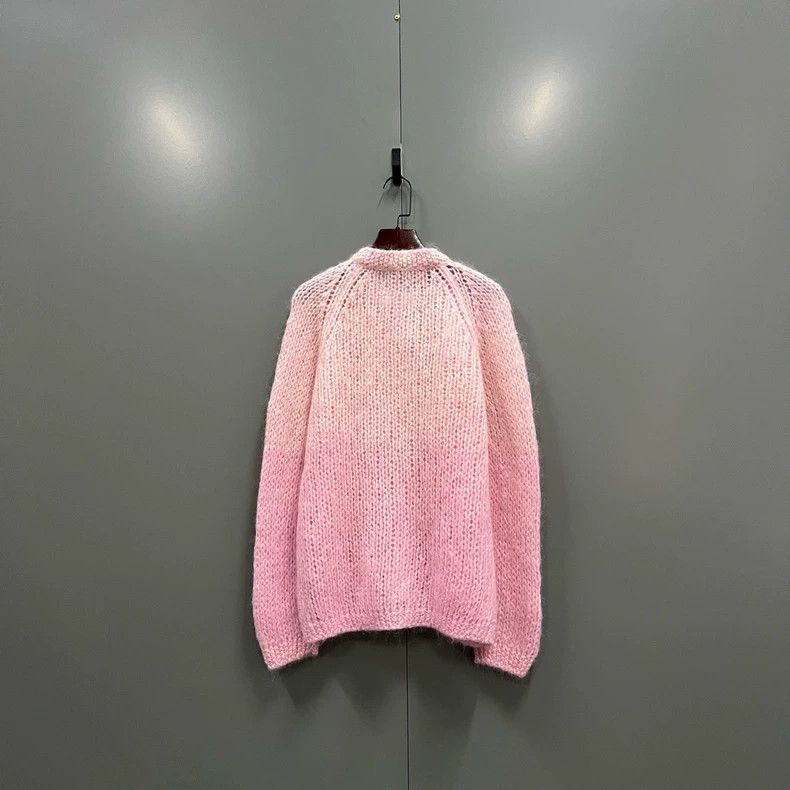 Maison Margiela Maison Margiela Pink braided knitted cardigan jacket 2502-N Size US S / EU 44-46 / 1 - 2 Thumbnail