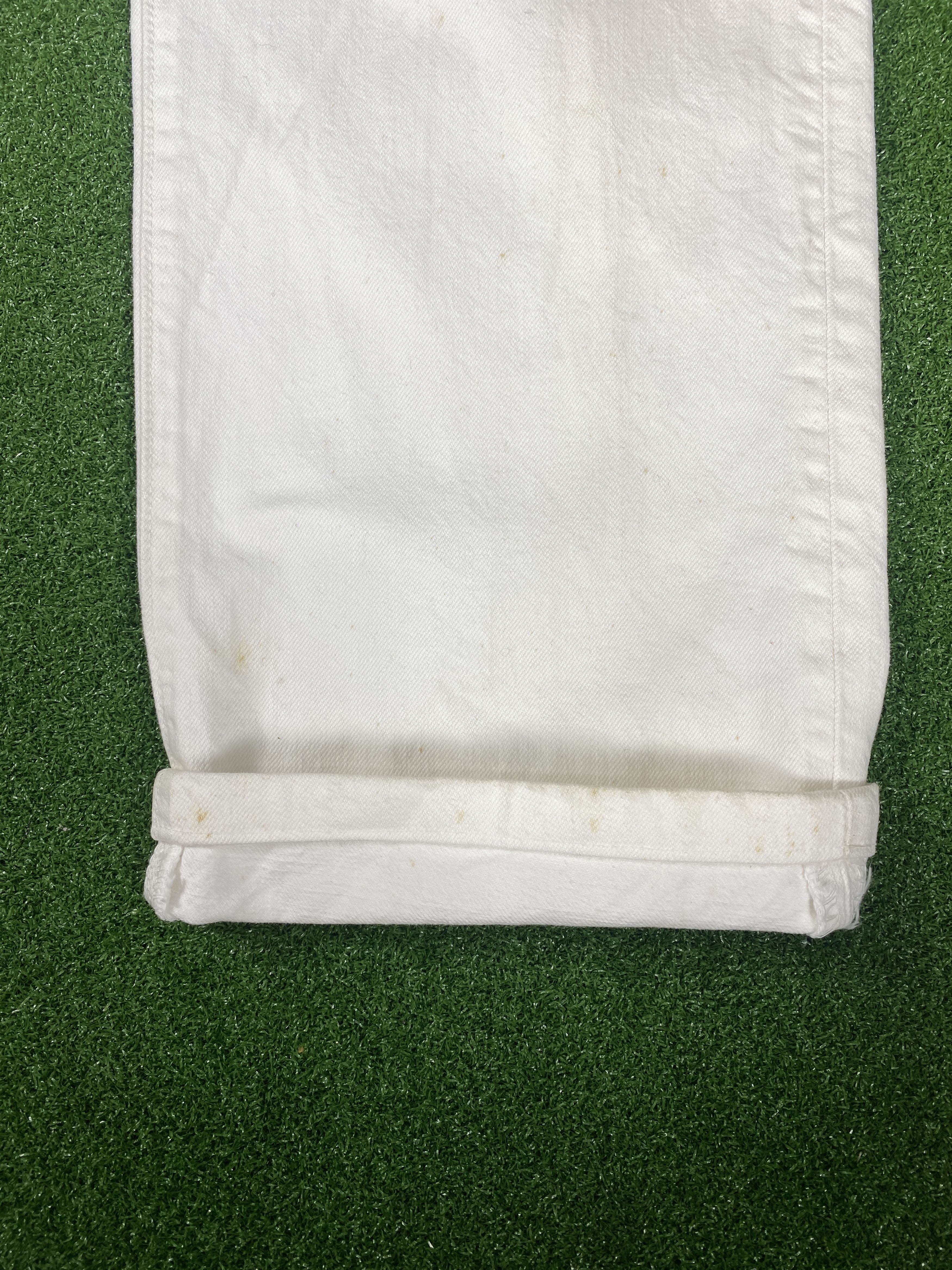 Levi's Vintage Levi's 501 Straight Cut White Jeans CP0062 Size US 32 / EU 48 - 6 Thumbnail