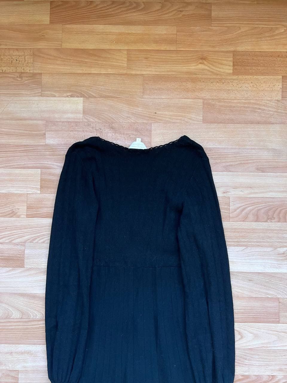 Sezane SEZANE PARIS RARE BLACK VISCOSE SOLID EVENING MID DRESS SZ L Size L / US 10 / IT 46 - 10 Thumbnail