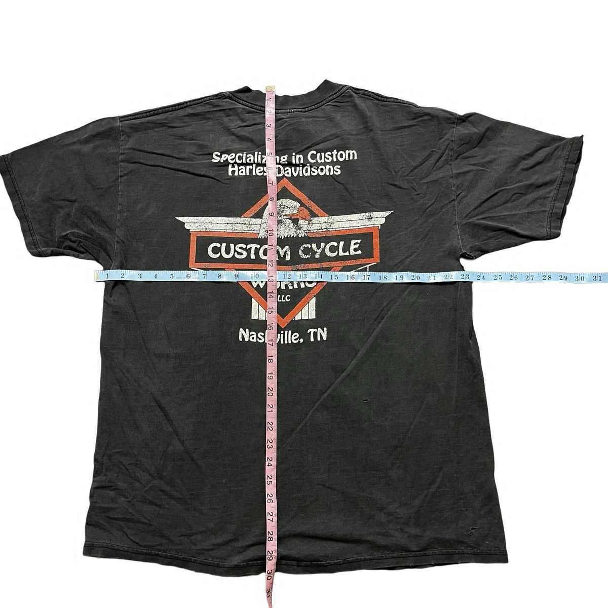 Harley Davidson × Vintage vintage harley davidson thrashed tshirt Size US XL / EU 56 / 4 - 3 Thumbnail