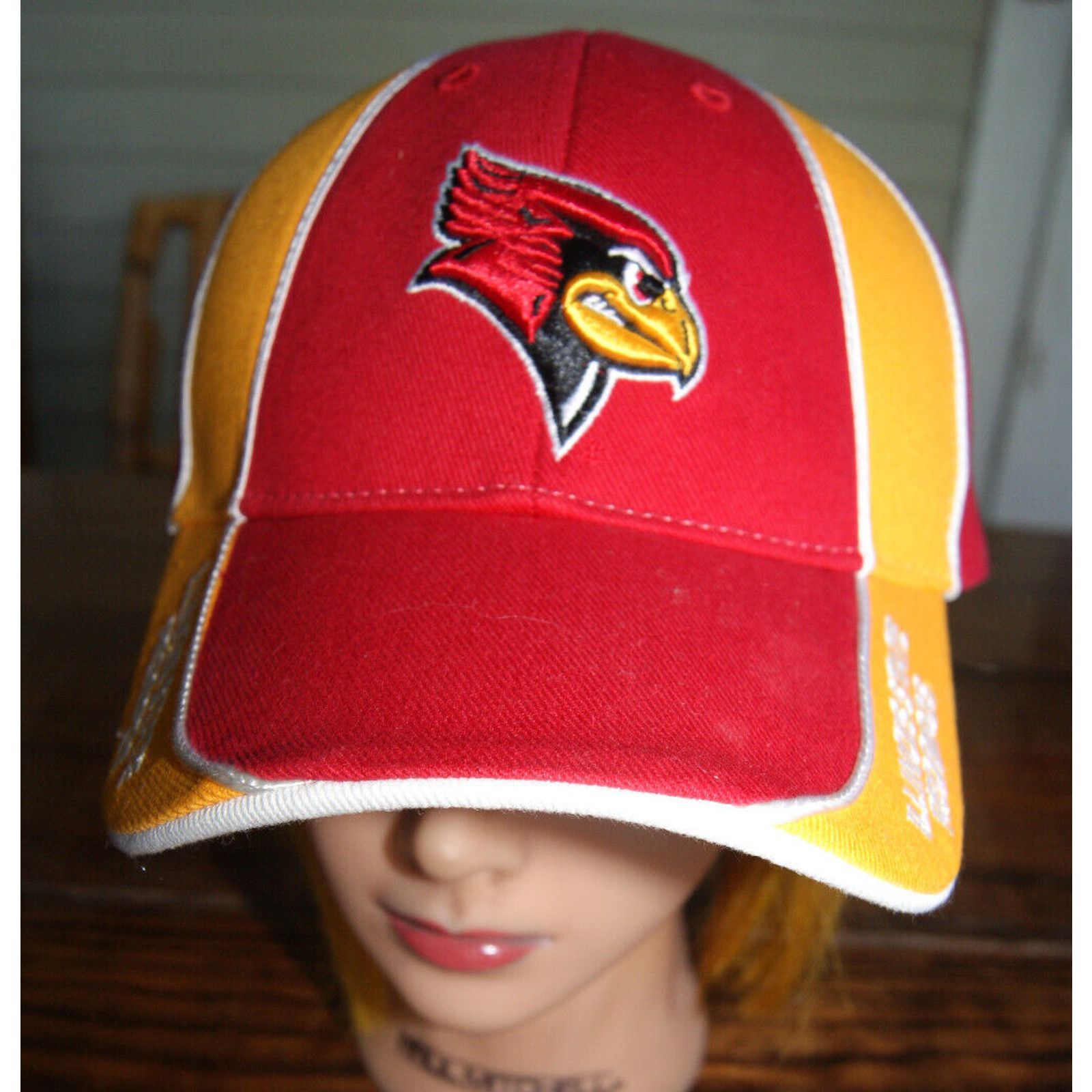 Other ILLINOIS STATE REDBIRDS Red Yellow Hat Cap Fan Favorite NCAA Size ONE SIZE - 2 Thumbnail