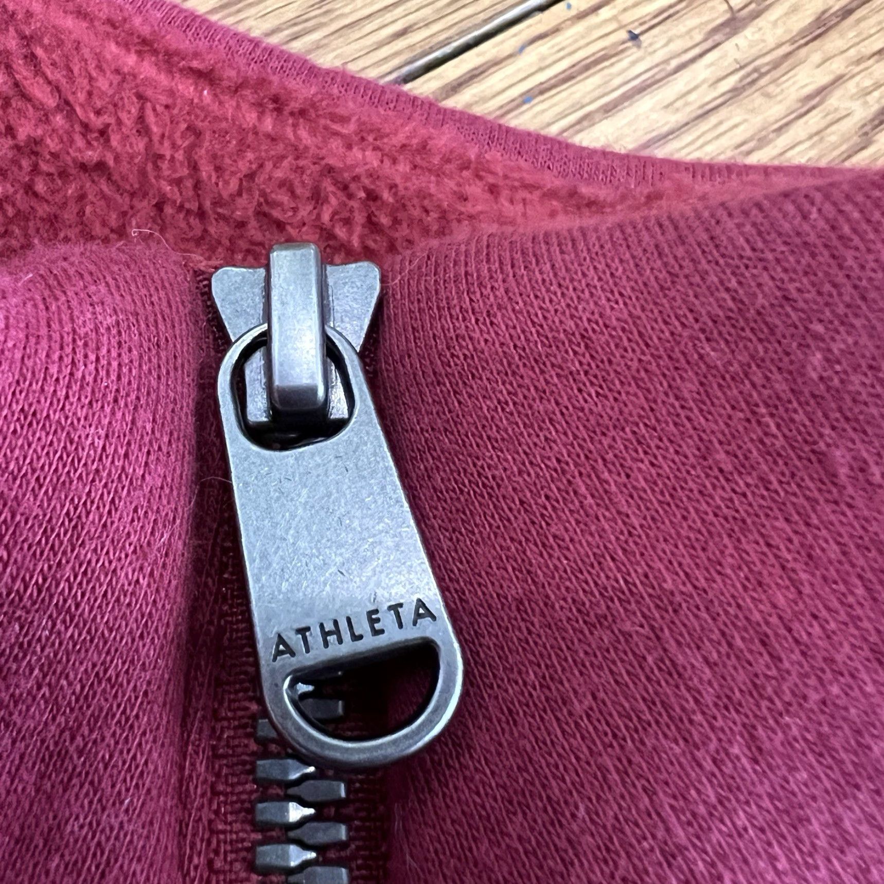 Athleta Athleta Sweatshirt Tunic Women XXS Red Fleece Zip Pockets Mock Neck Activewear Dress Modern Classic Outdoor Size XXS / US 00 / IT 34 - 2 Thumbnail